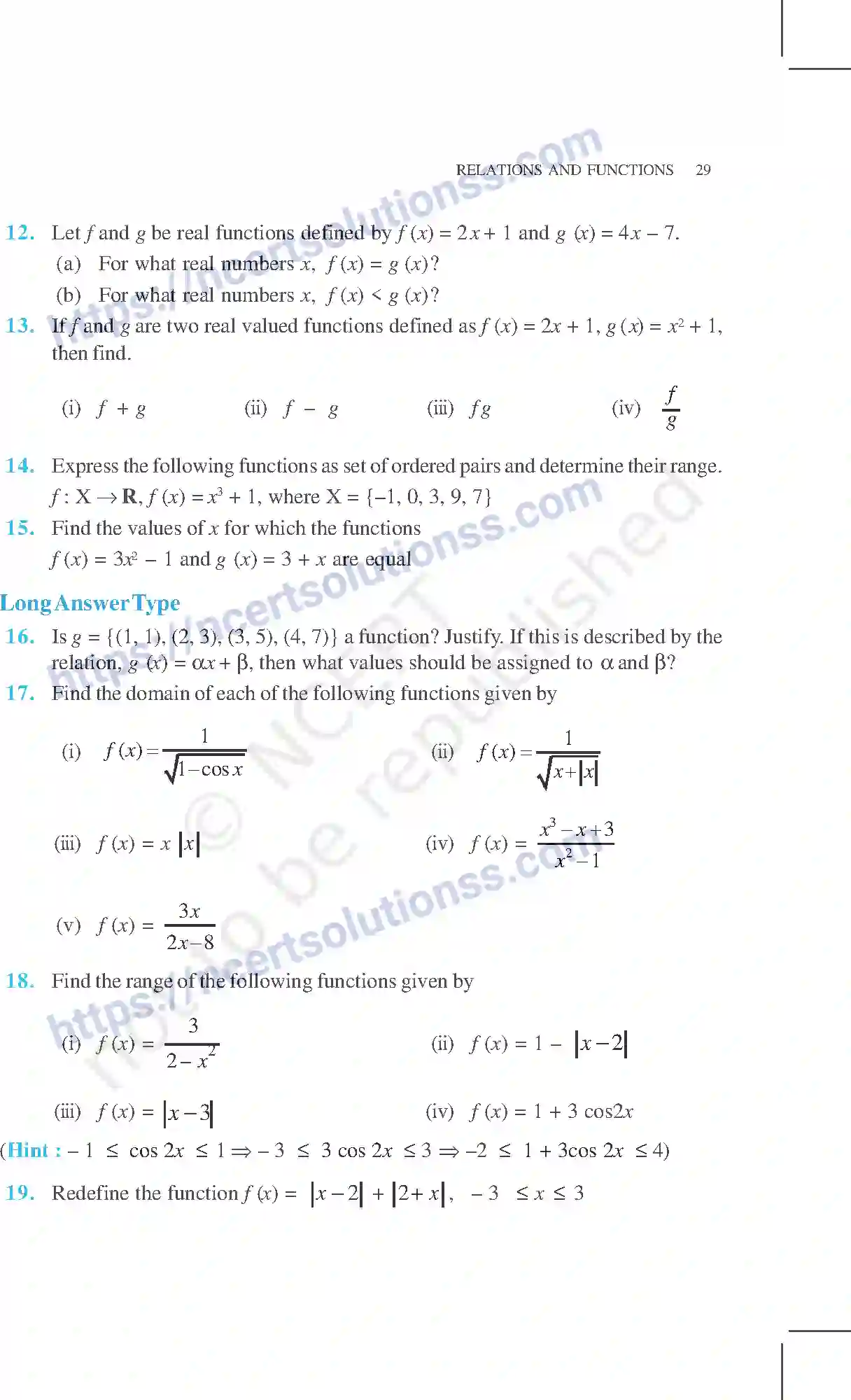 NCERT-Exemplar-Questions-Class-11-Mathematics--Relations-And-Functions-72-page-11