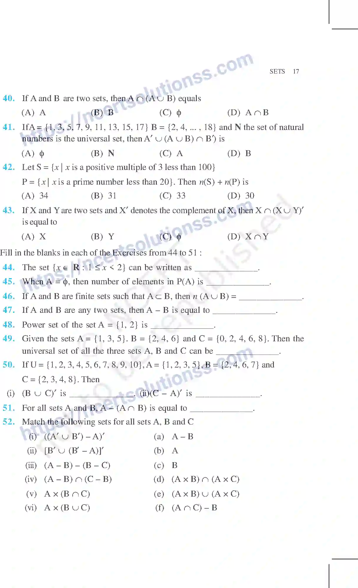 NCERT-Exemplar-Questions-Class-11-Mathematics--Sets-71-page-17