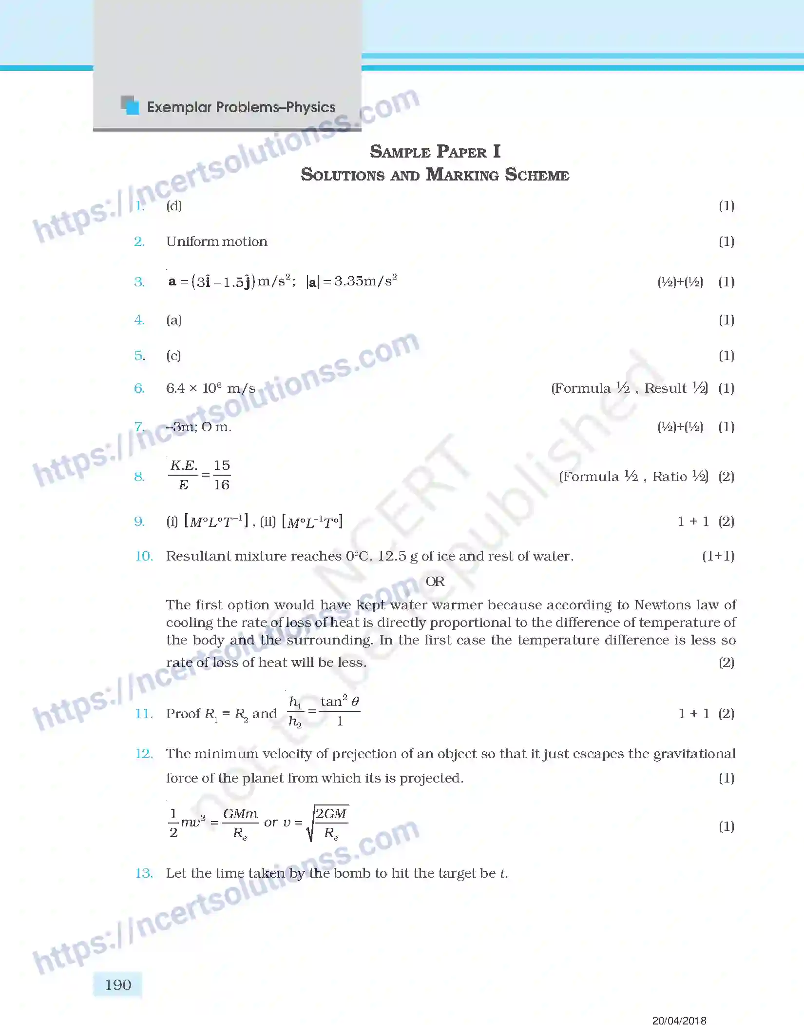 NCERT-Exemplar-Questions-Class-11-Physics--Design-of-Question-Paper-144-page-10