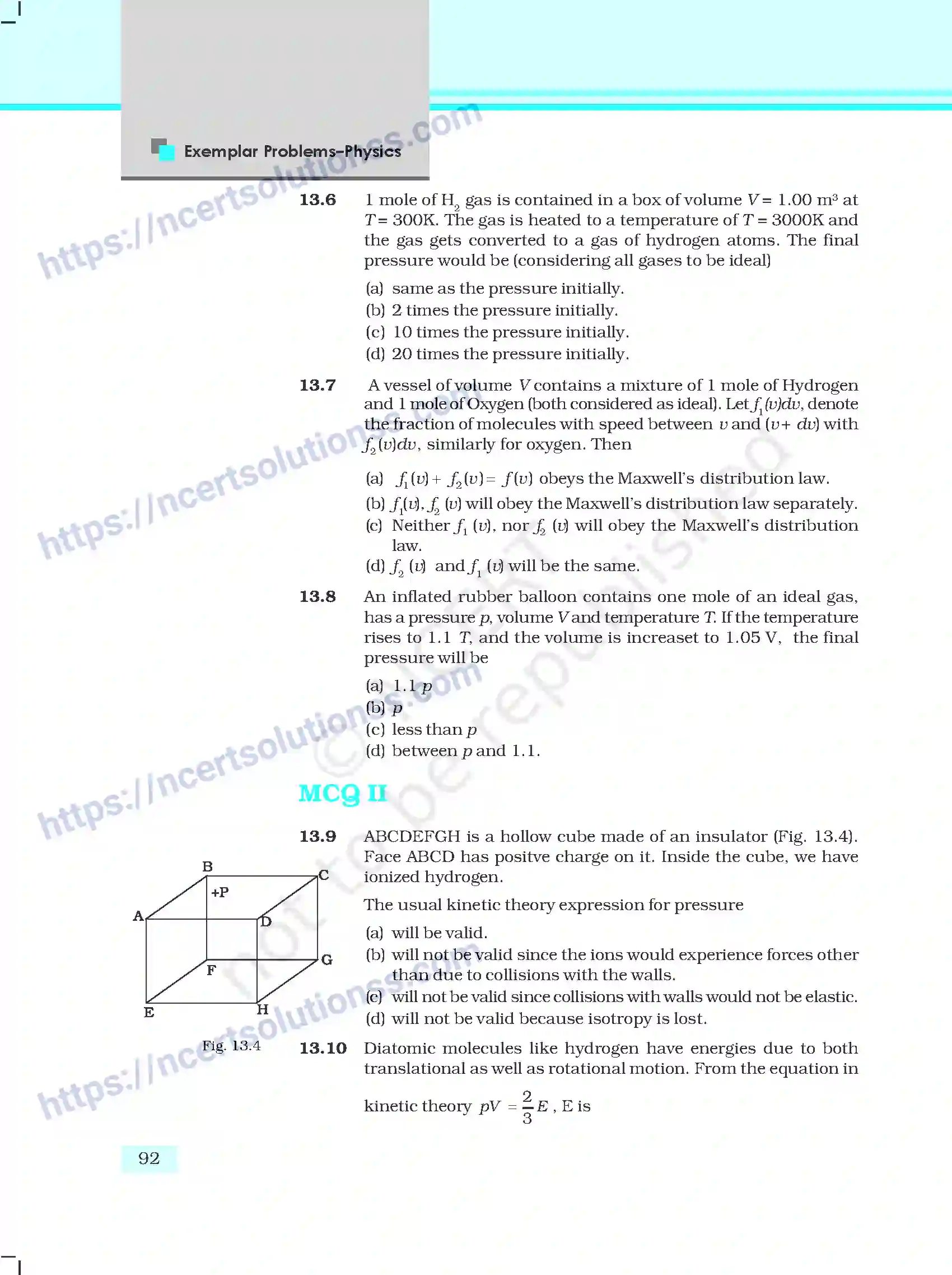 NCERT-Exemplar-Questions-Class-11-Physics--Kinetic-Theory-141-page-3