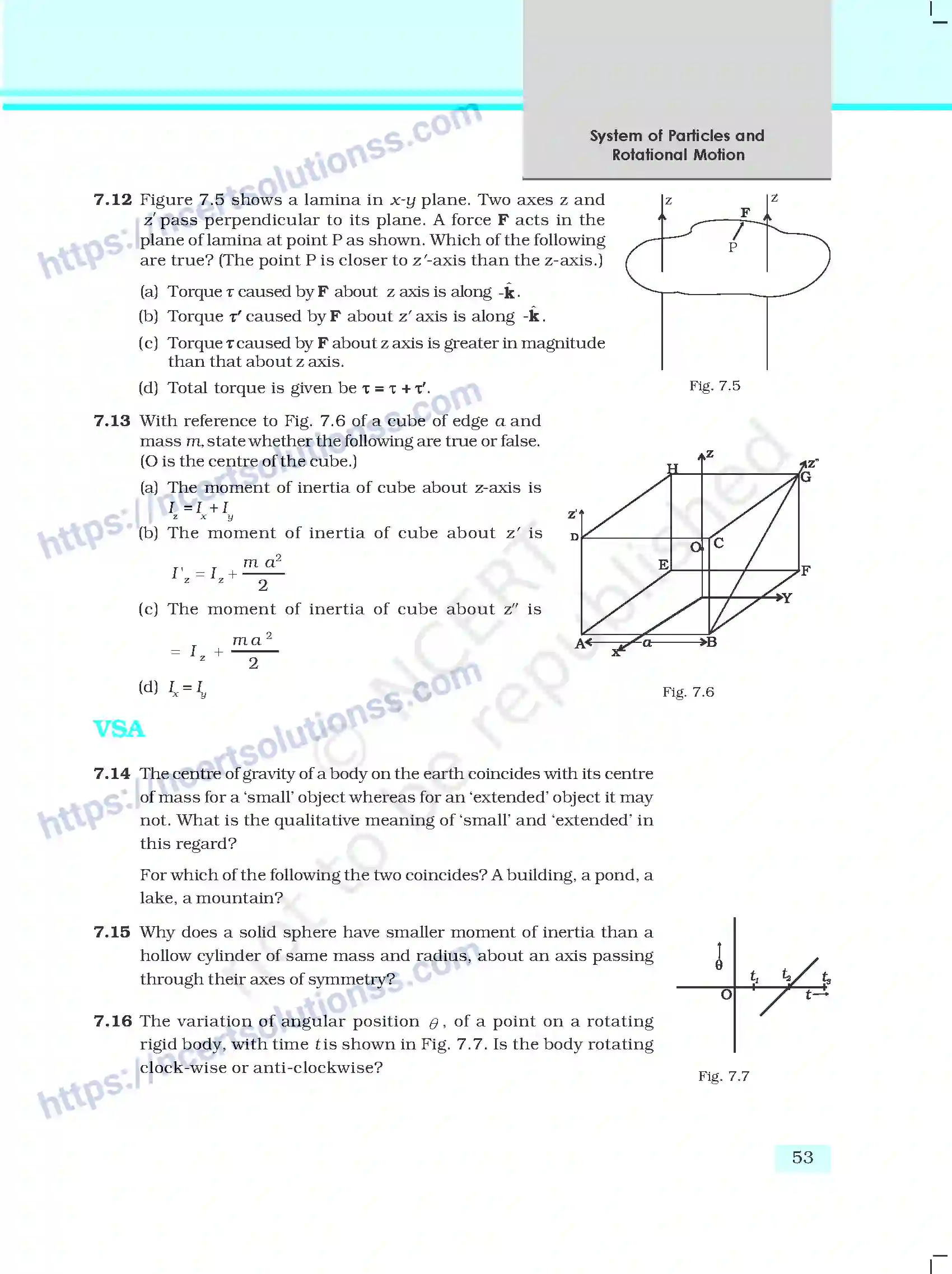 NCERT-Exemplar-Questions-Class-11-Physics--System-of-Particles-and-Rotational-Motion-135-page-4