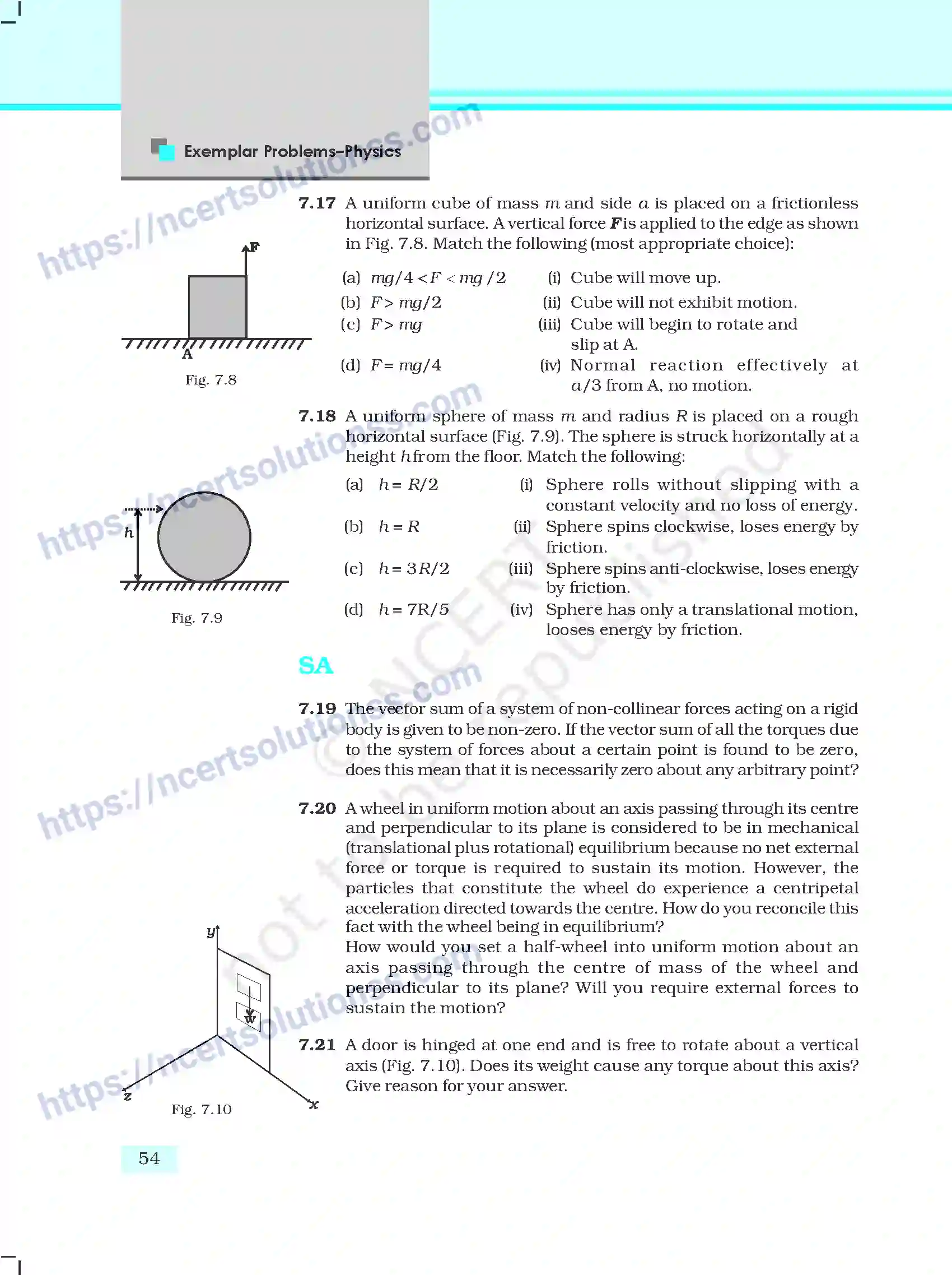 NCERT-Exemplar-Questions-Class-11-Physics--System-of-Particles-and-Rotational-Motion-135-page-5