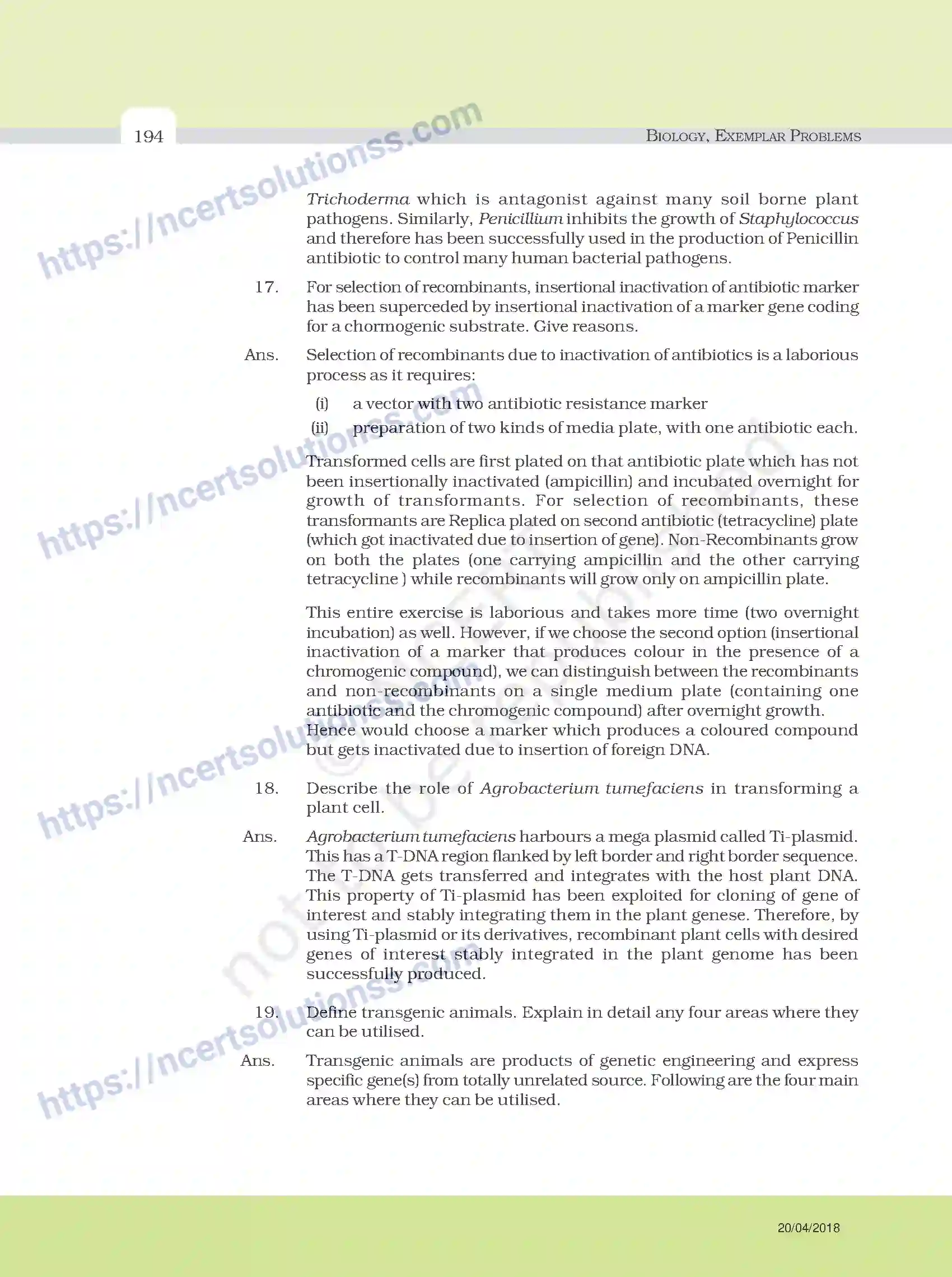 NCERT-Exemplar-Questions-Class-12-Biology--Model-Answers-to-Descriptive-Questions-33-page-70