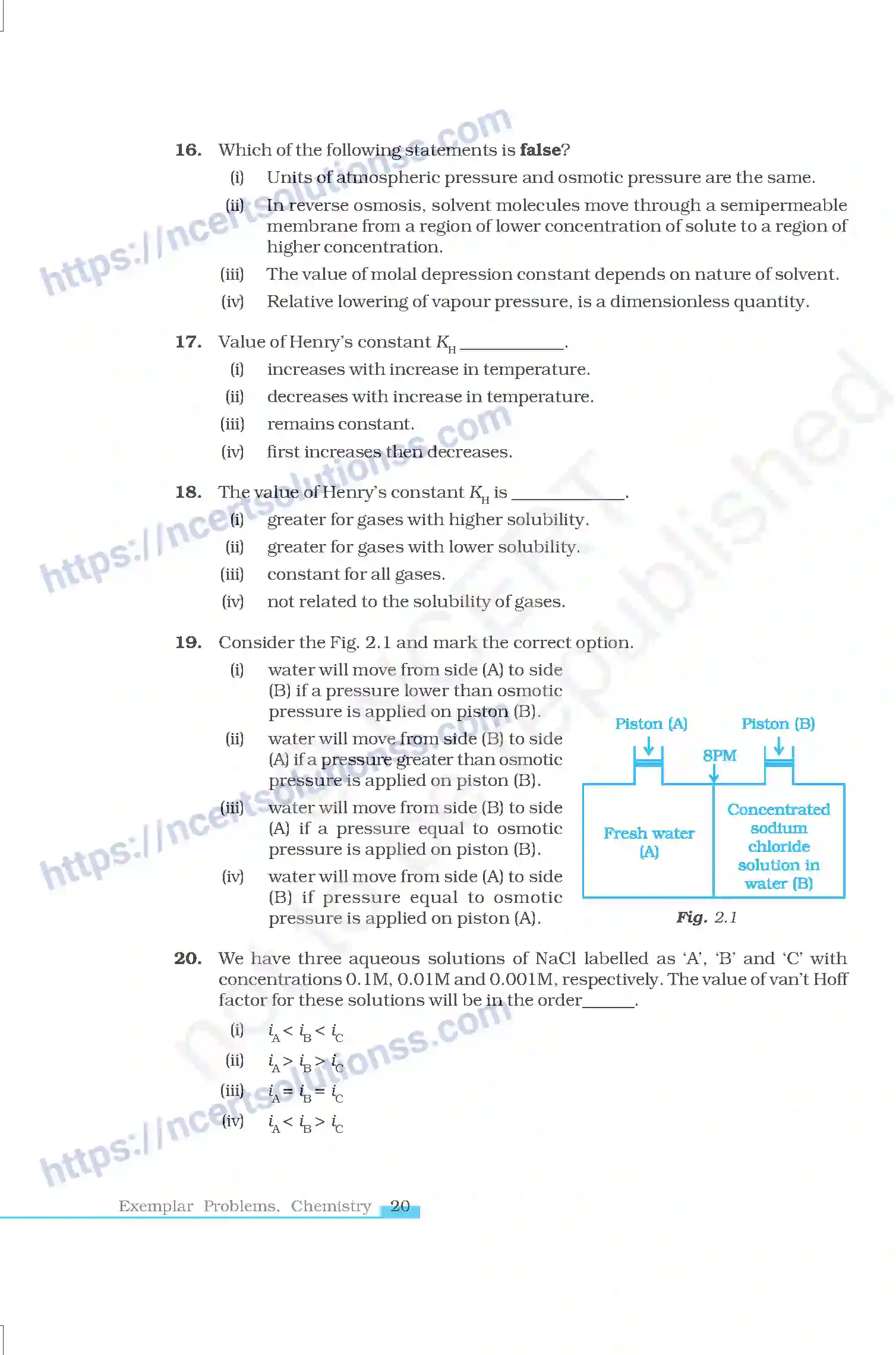 Class 12 Chemistry Solutions note