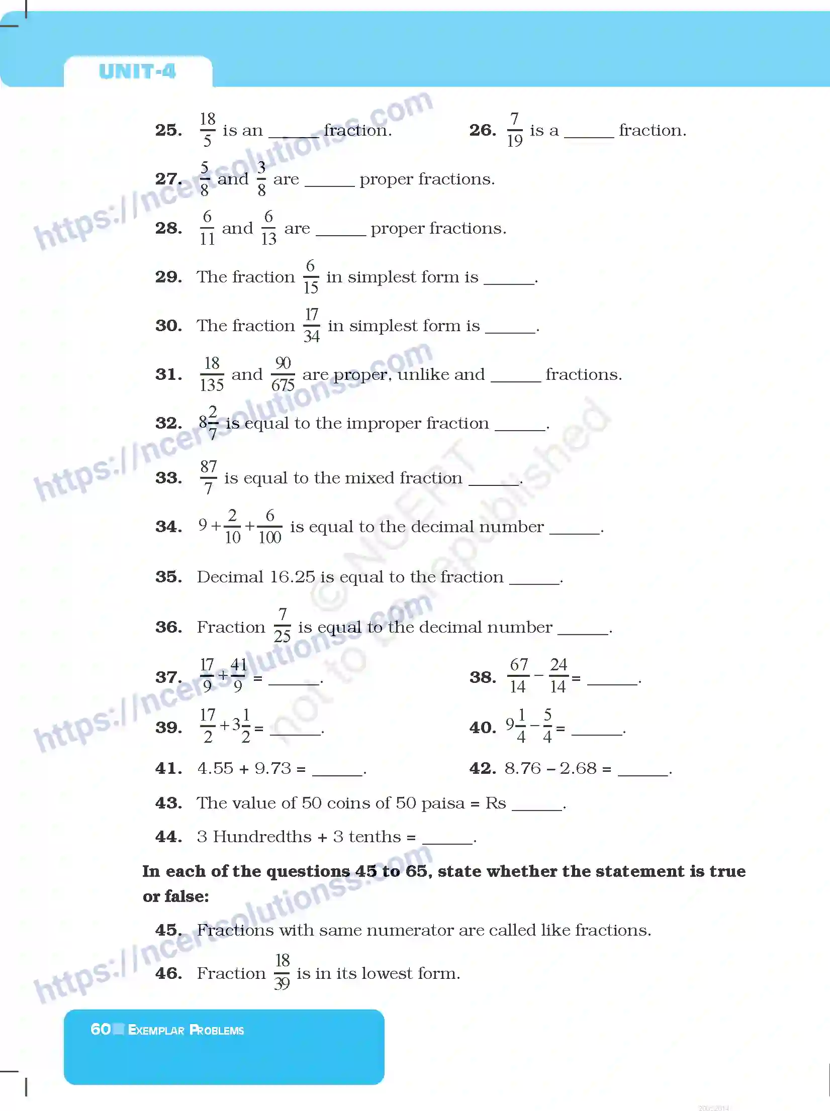 NCERT-Exemplar-Questions-Class-6-Mathematics--Fractions-and-Decimals-284-page-8