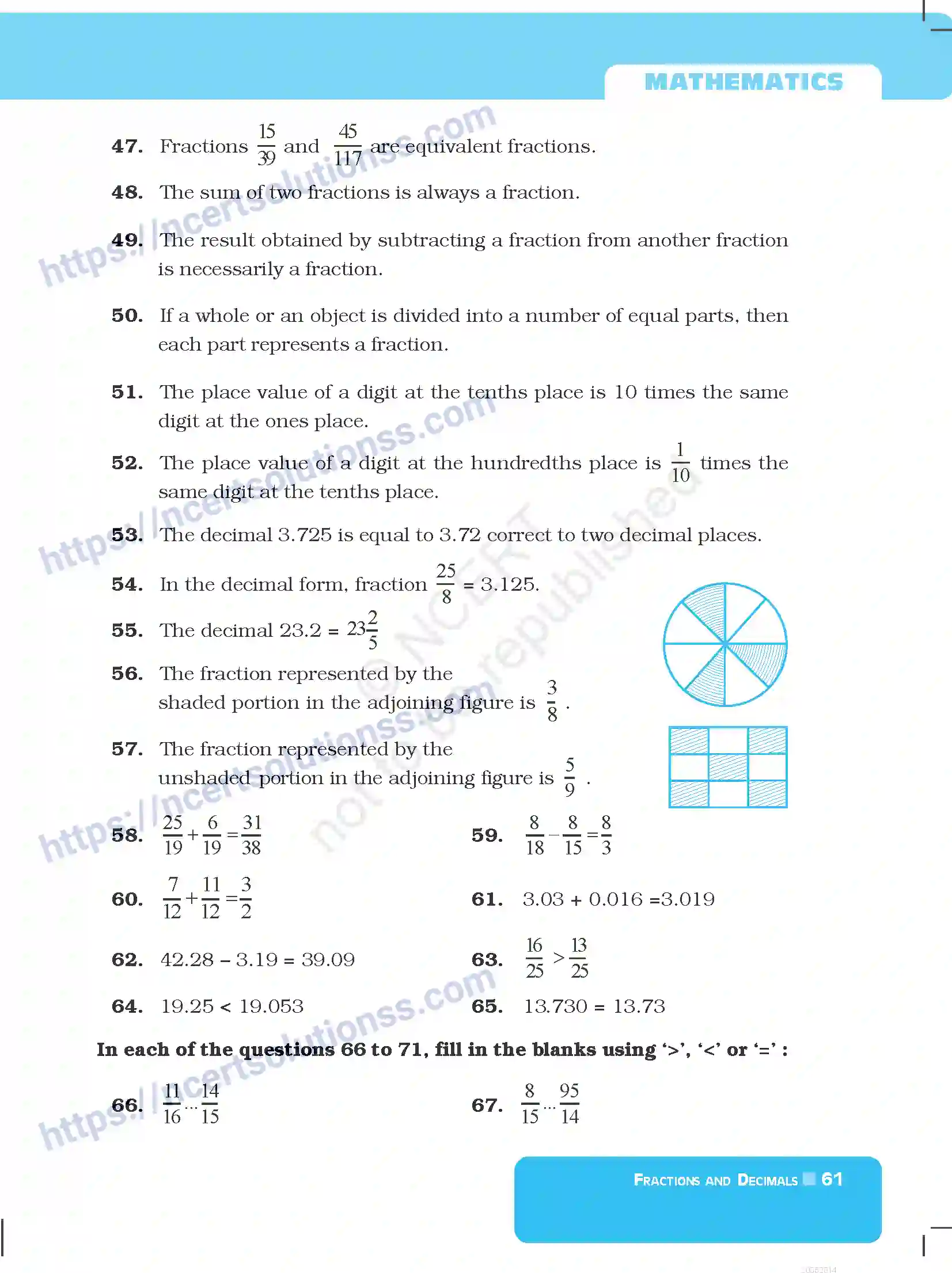 NCERT-Exemplar-Questions-Class-6-Mathematics--Fractions-and-Decimals-284-page-9