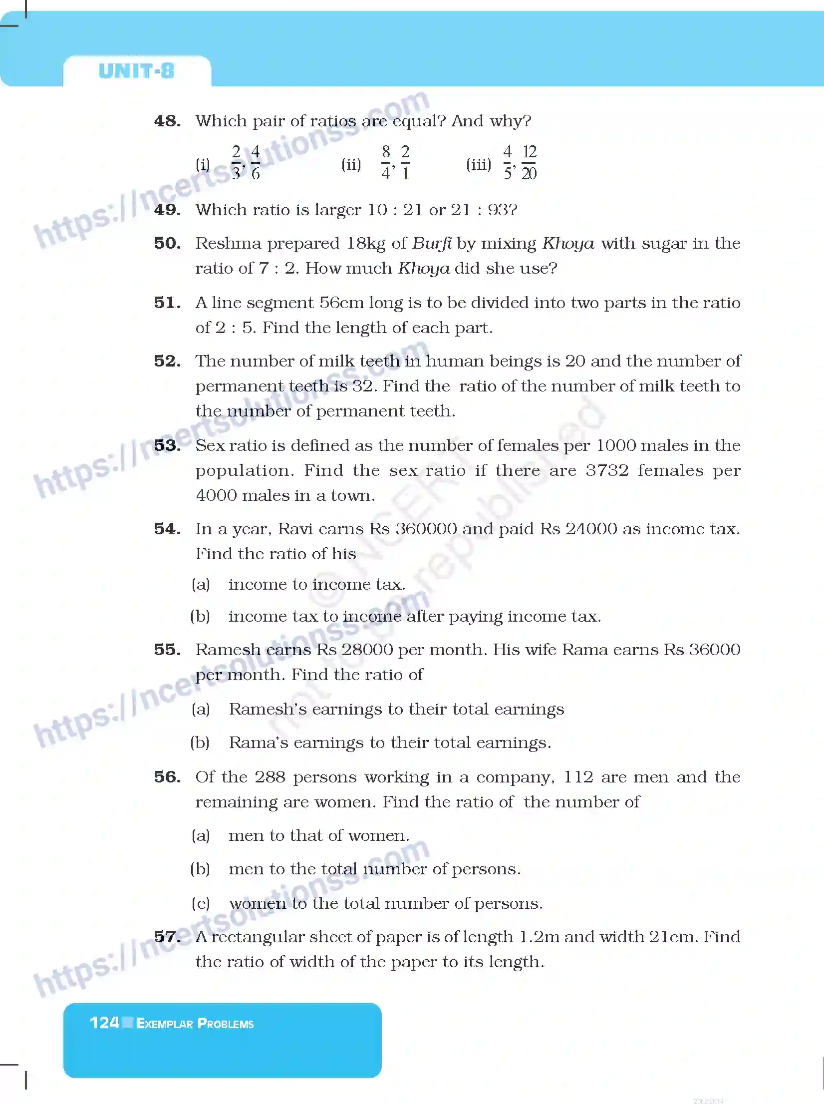 NCERT-Exemplar-Questions-Class-6-Mathematics--Ratio-and-Proportion-288-page-8
