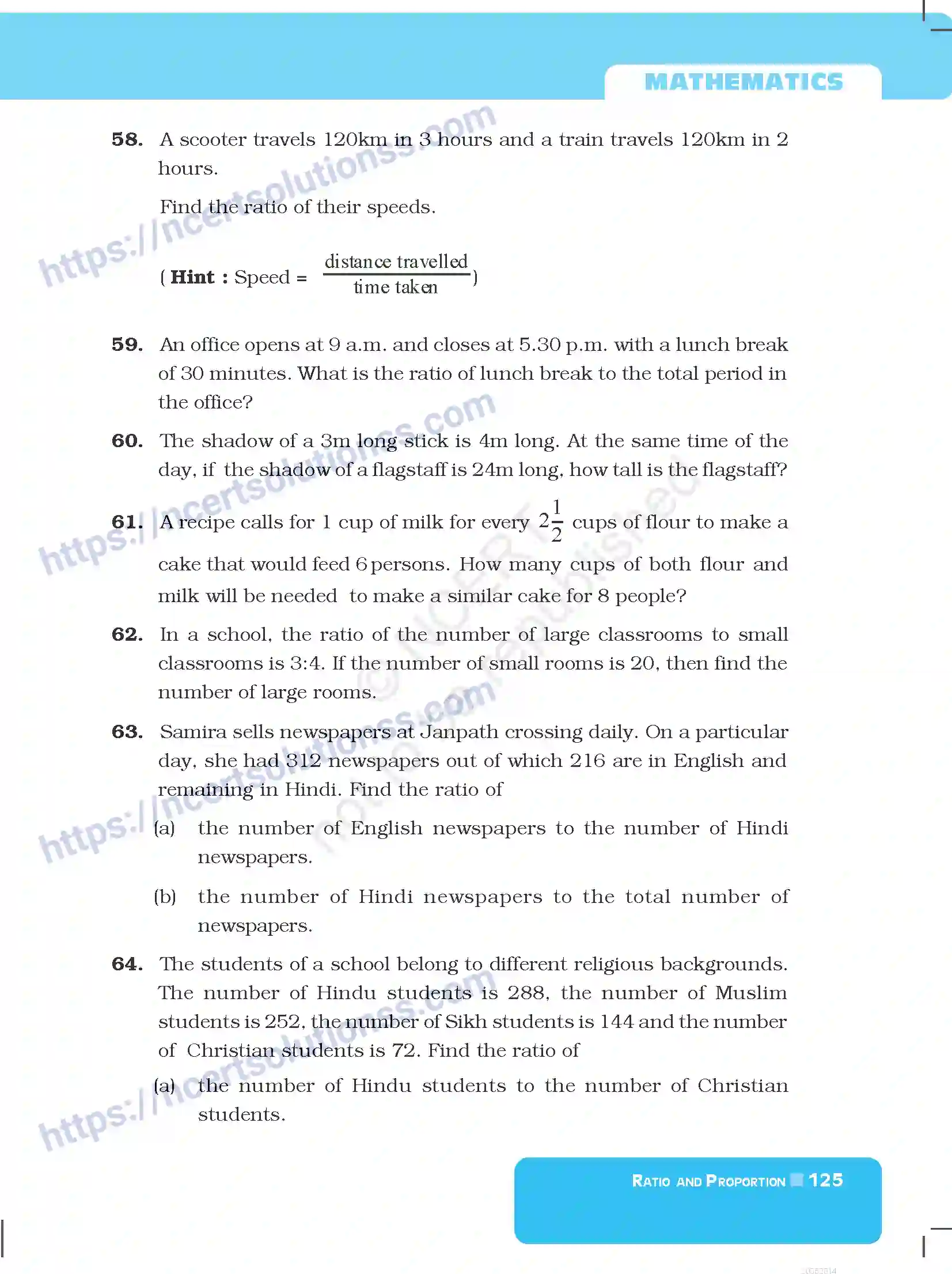 NCERT-Exemplar-Questions-Class-6-Mathematics--Ratio-and-Proportion-288-page-9
