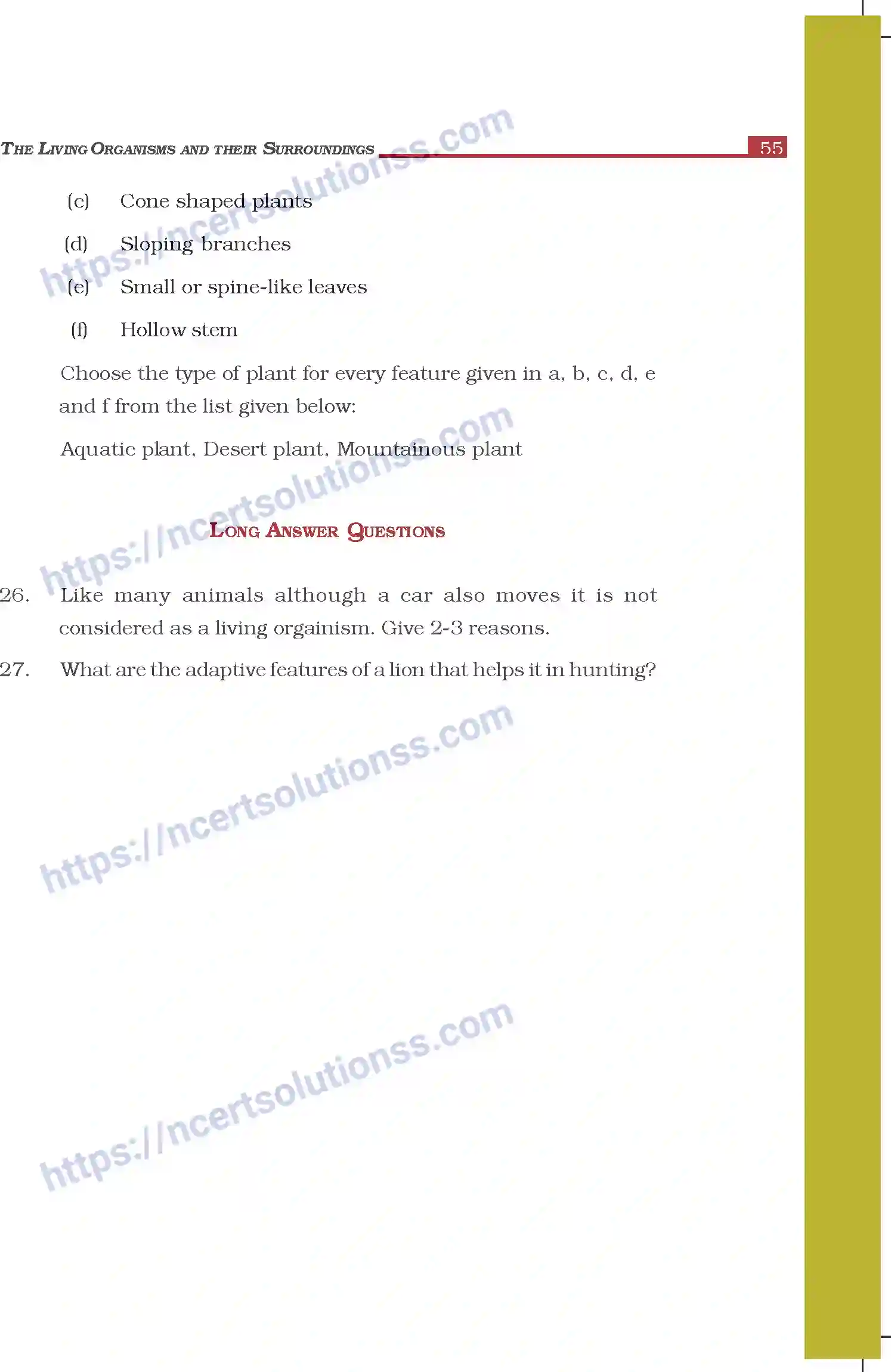 NCERT-Exemplar-Questions-Class-6-Science--The-Living-Organisms-and-their-Surroundings-299-page-7