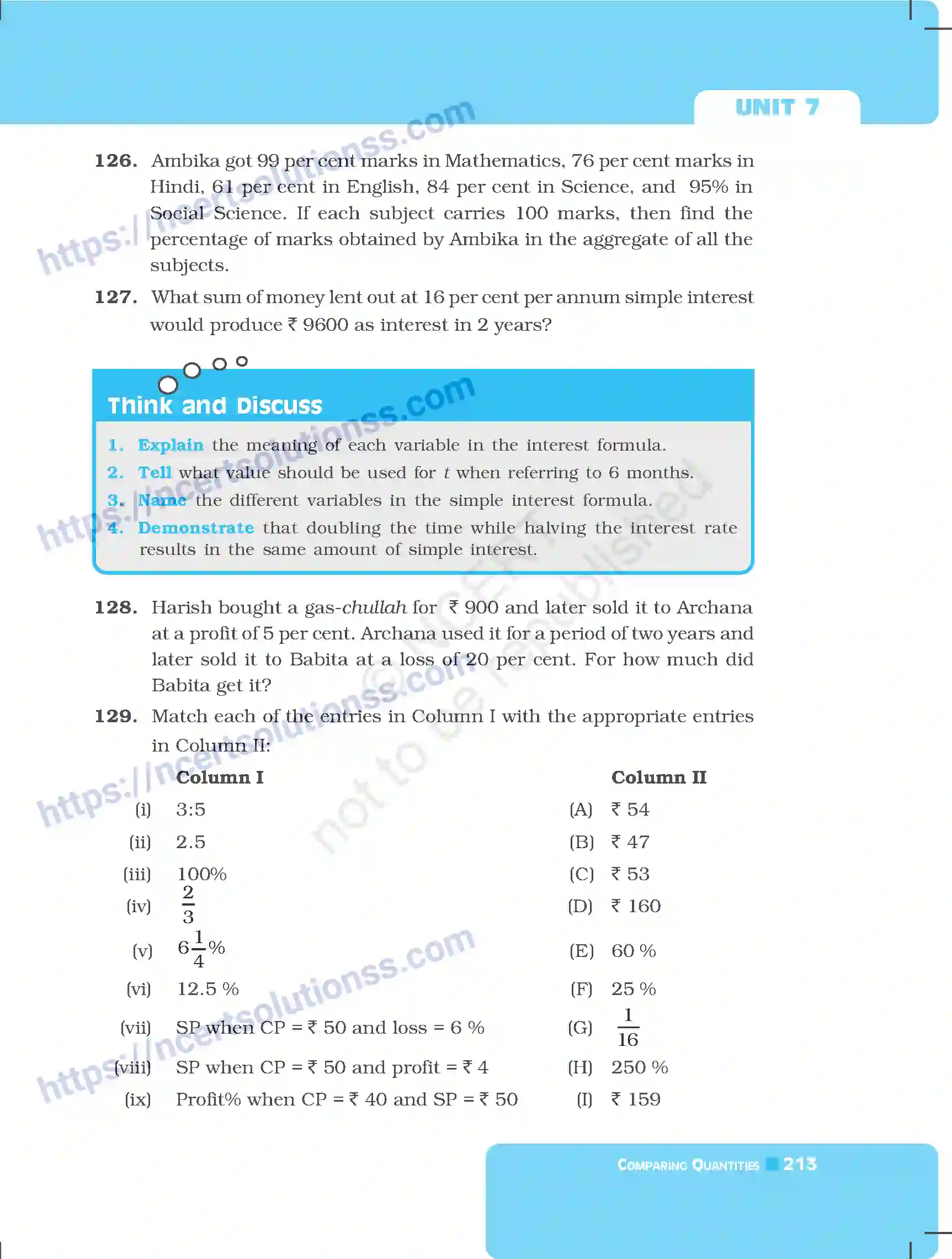 NCERT-Exemplar-Questions-Class-7-Mathematics--Comparing-Quantities-255-page-25