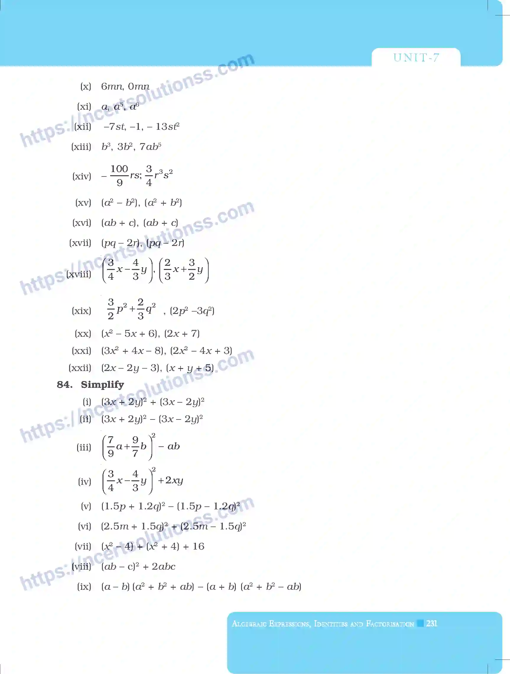 NCERT-Exemplar-Questions-Class-8-Mathematics--Algebraic-Expression-Identities-and-Factorisation-222-page-19