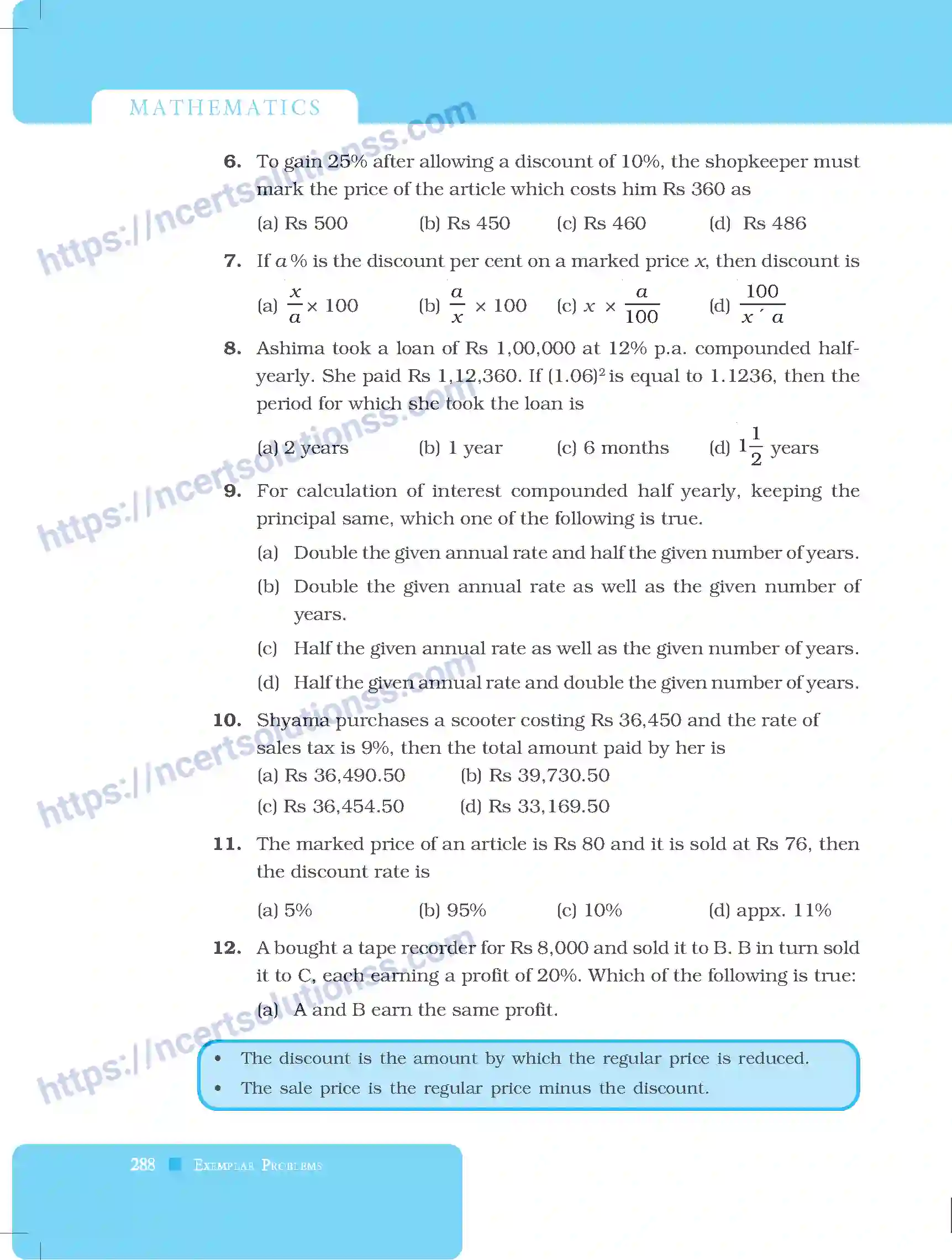 NCERT-Exemplar-Questions-Class-8-Mathematics--Comparing-Quantities-224-page-8