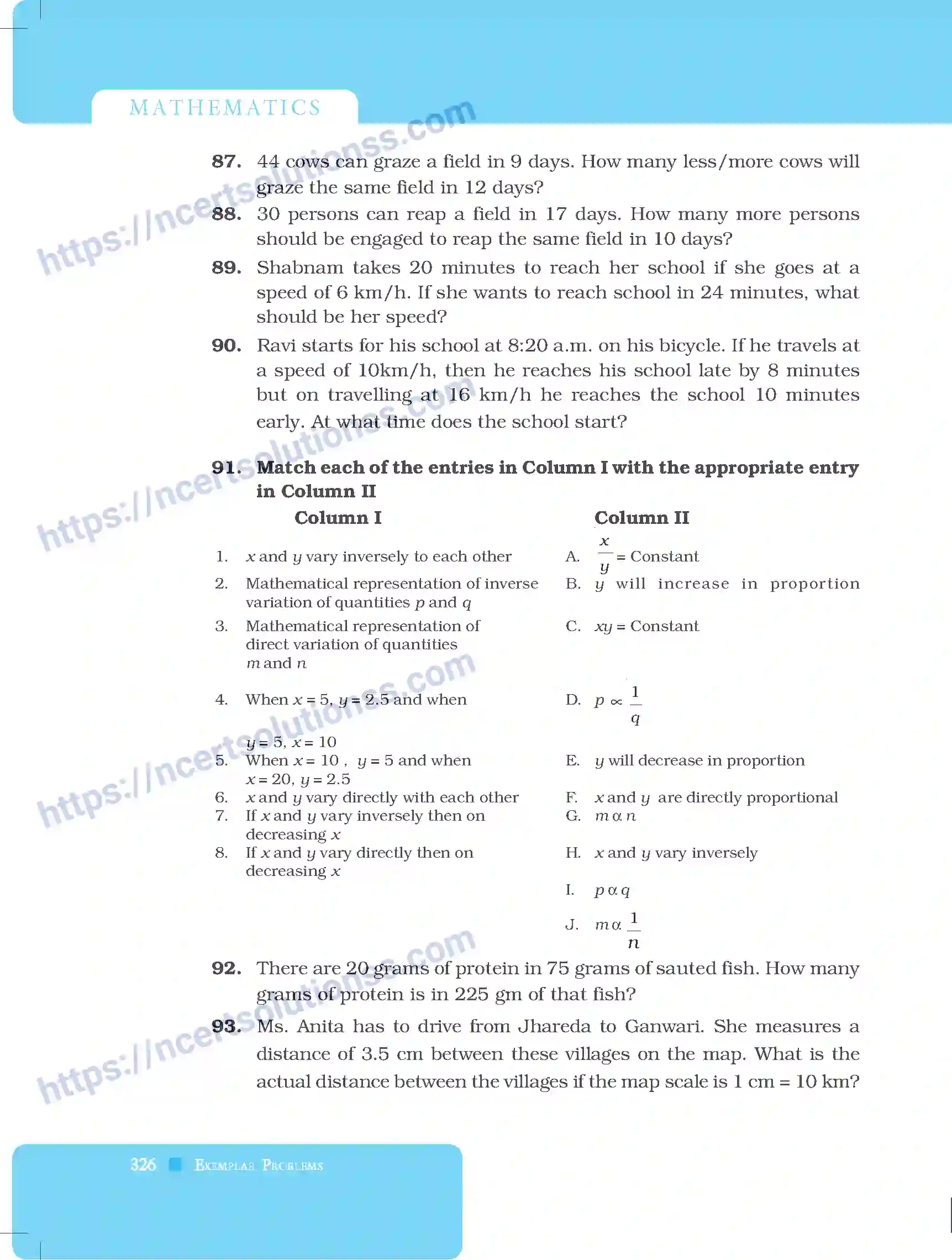NCERT-Exemplar-Questions-Class-8-Mathematics--Direct-and-Inverse-Proportions-225-page-18