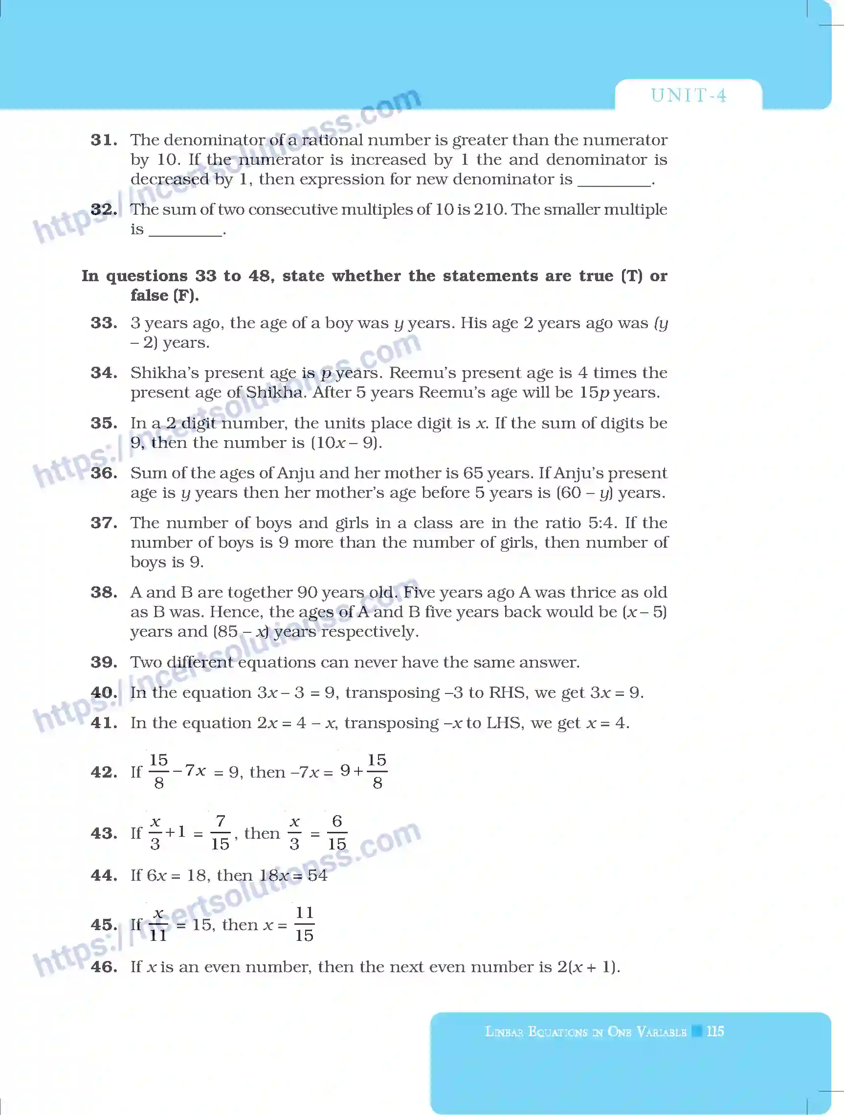 NCERT-Exemplar-Questions-Class-8-Mathematics--Linear-Equation-In-One-Variable-219-page-11