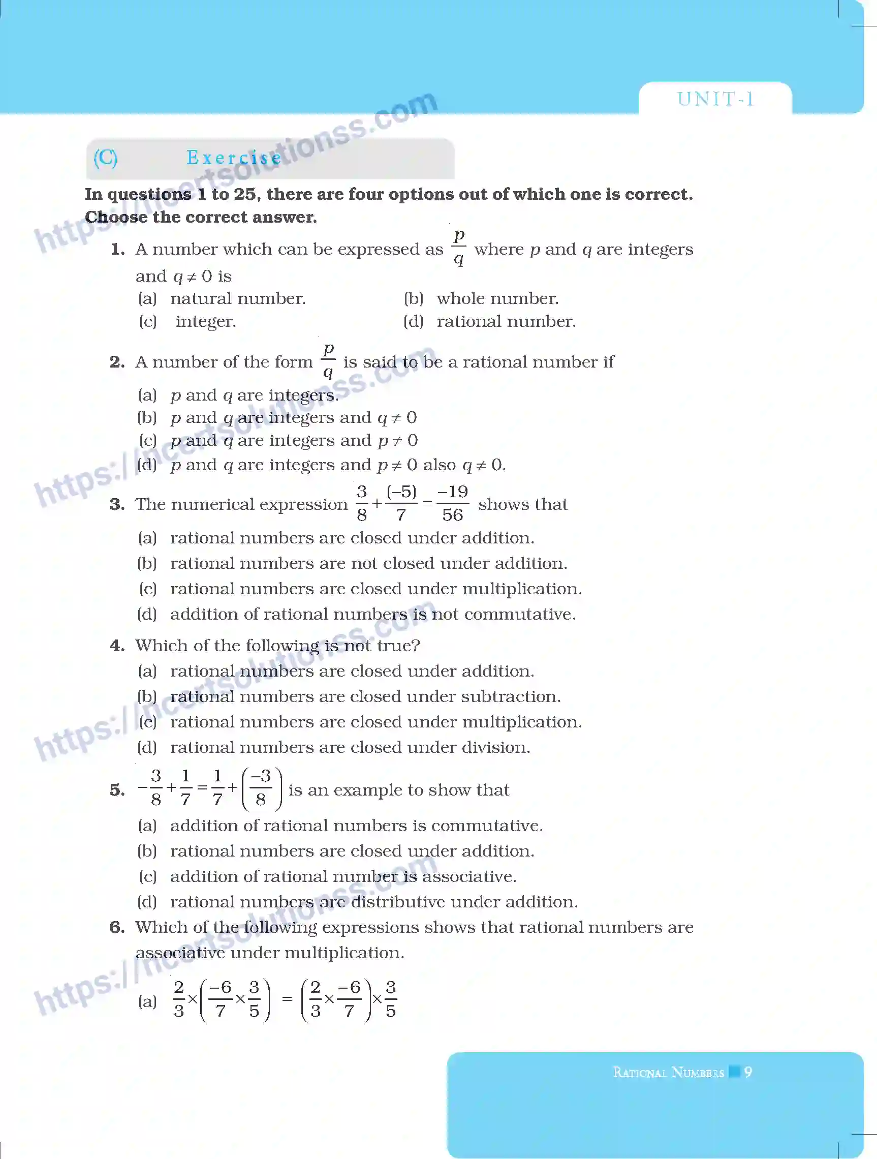 NCERT-Exemplar-Questions-Class-8-Mathematics--Rational-Numbers-216-page-9