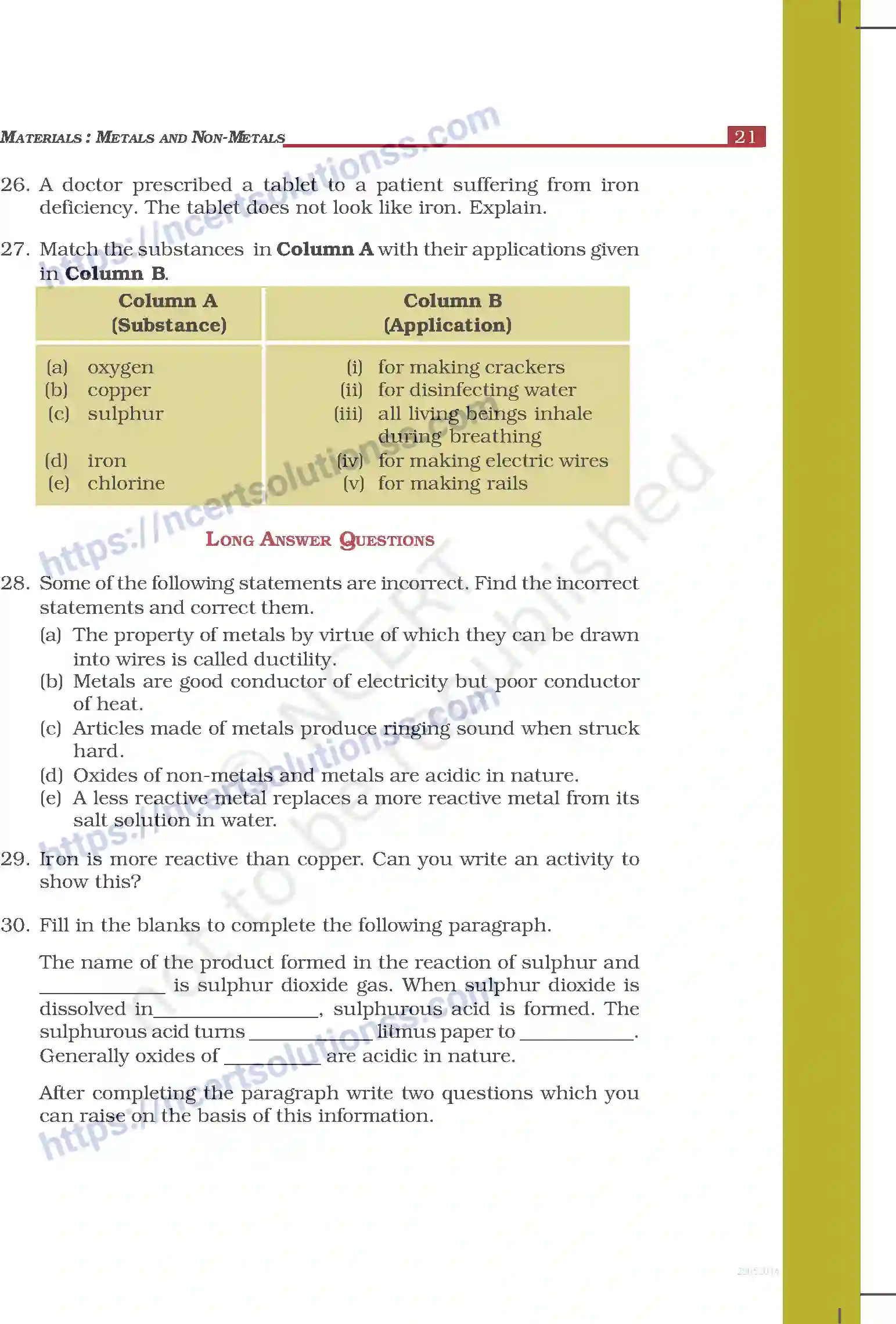 NCERT-Exemplar-Questions-Class-8-Science--Materials-Metals-and-Non-Metals-233-page-4