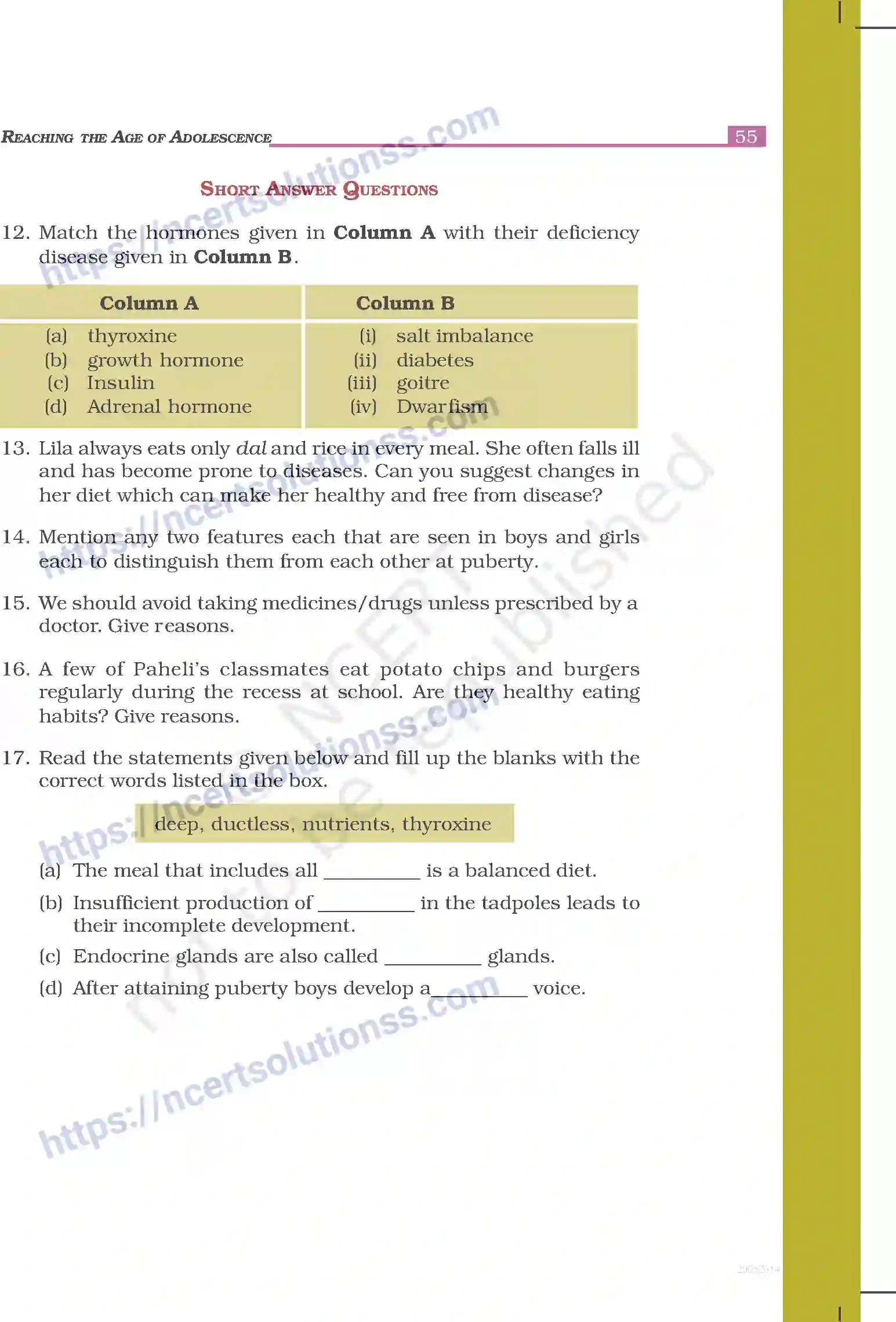 NCERT-Exemplar-Questions-Class-8-Science--Reaching-the-Age-of-Adolescence-239-page-3