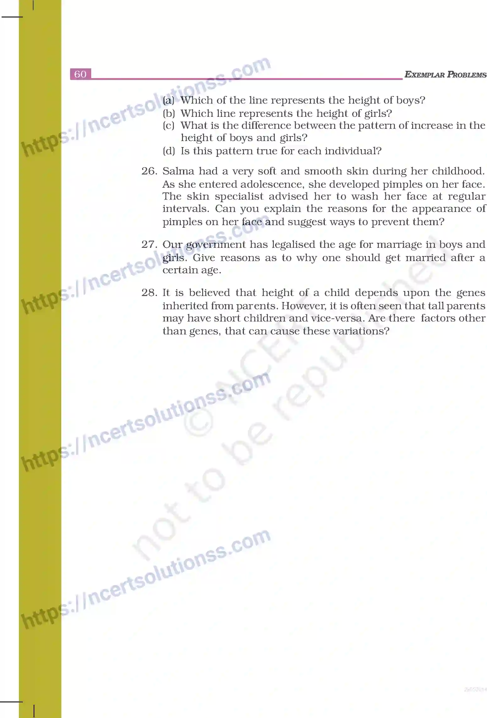 NCERT-Exemplar-Questions-Class-8-Science--Reaching-the-Age-of-Adolescence-239-page-8