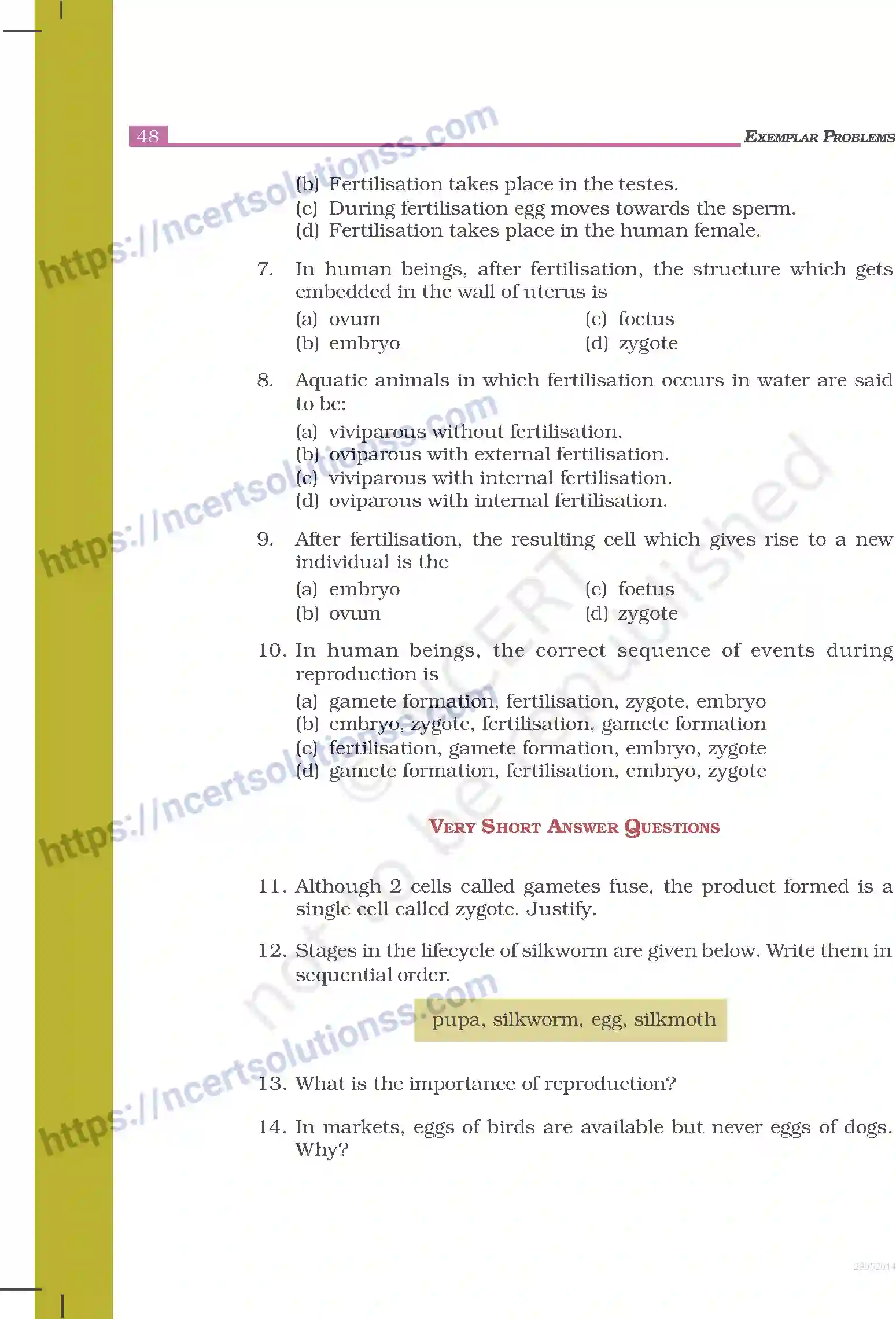 NCERT-Exemplar-Questions-Class-8-Science--Reproduction-in-Animals-238-page-2