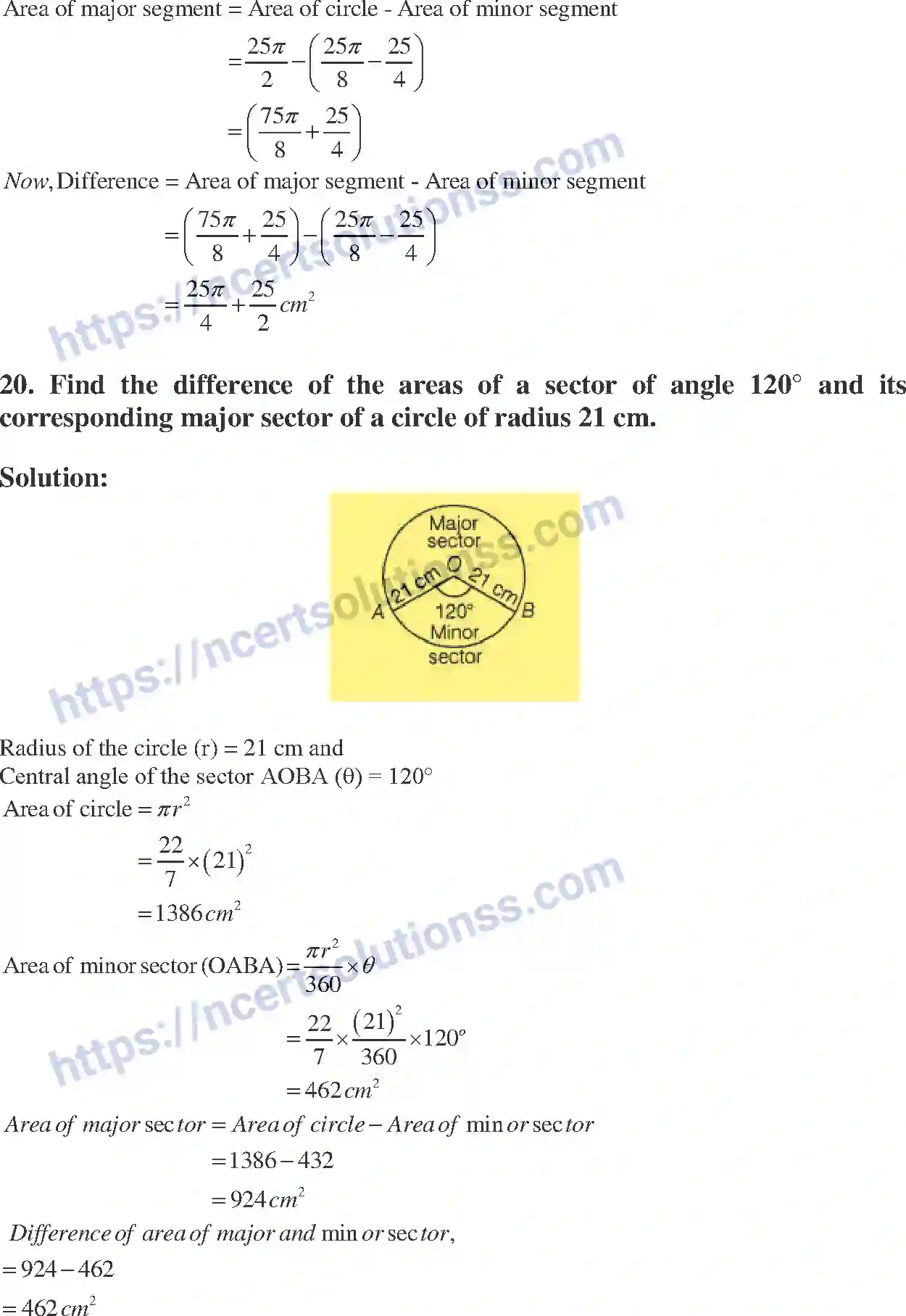 NCERT-Exemplar-Solution-Class-10-Mathematics-Area-Related-To-Circles-137-page-48