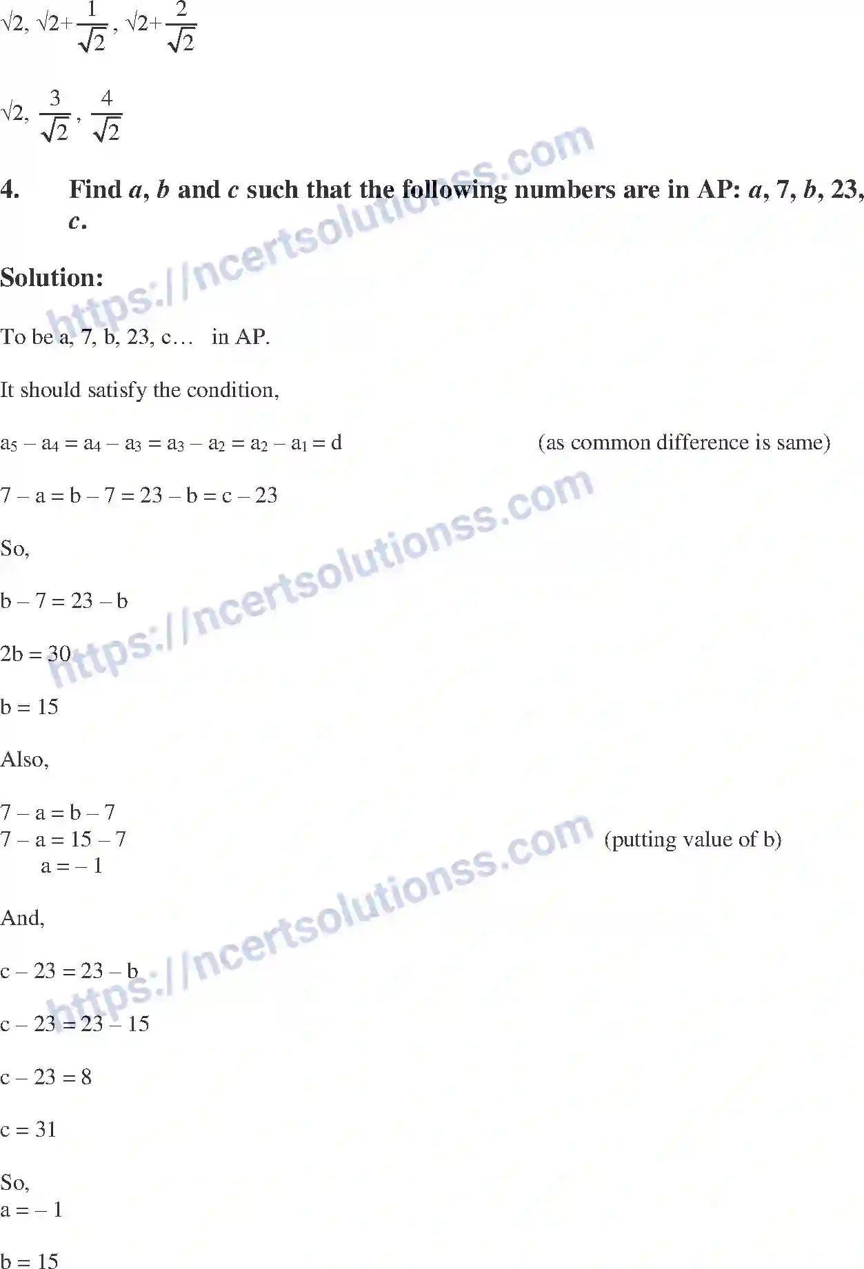 NCERT-Exemplar-Solution-Class-10-Mathematics-Arithmetic-Progressions-131-page-32