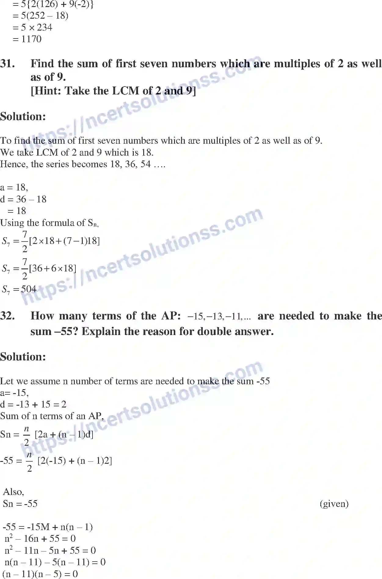 NCERT-Exemplar-Solution-Class-10-Mathematics-Arithmetic-Progressions-131-page-50