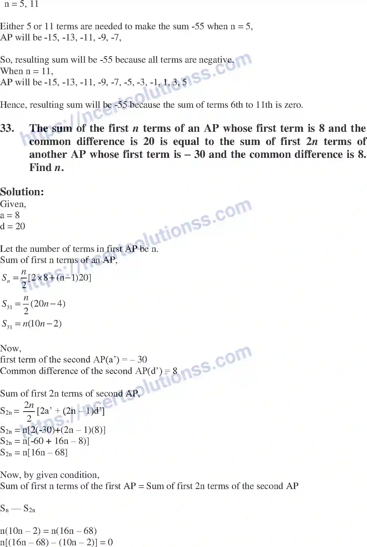 NCERT-Exemplar-Solution-Class-10-Mathematics-Arithmetic-Progressions-131-page-51