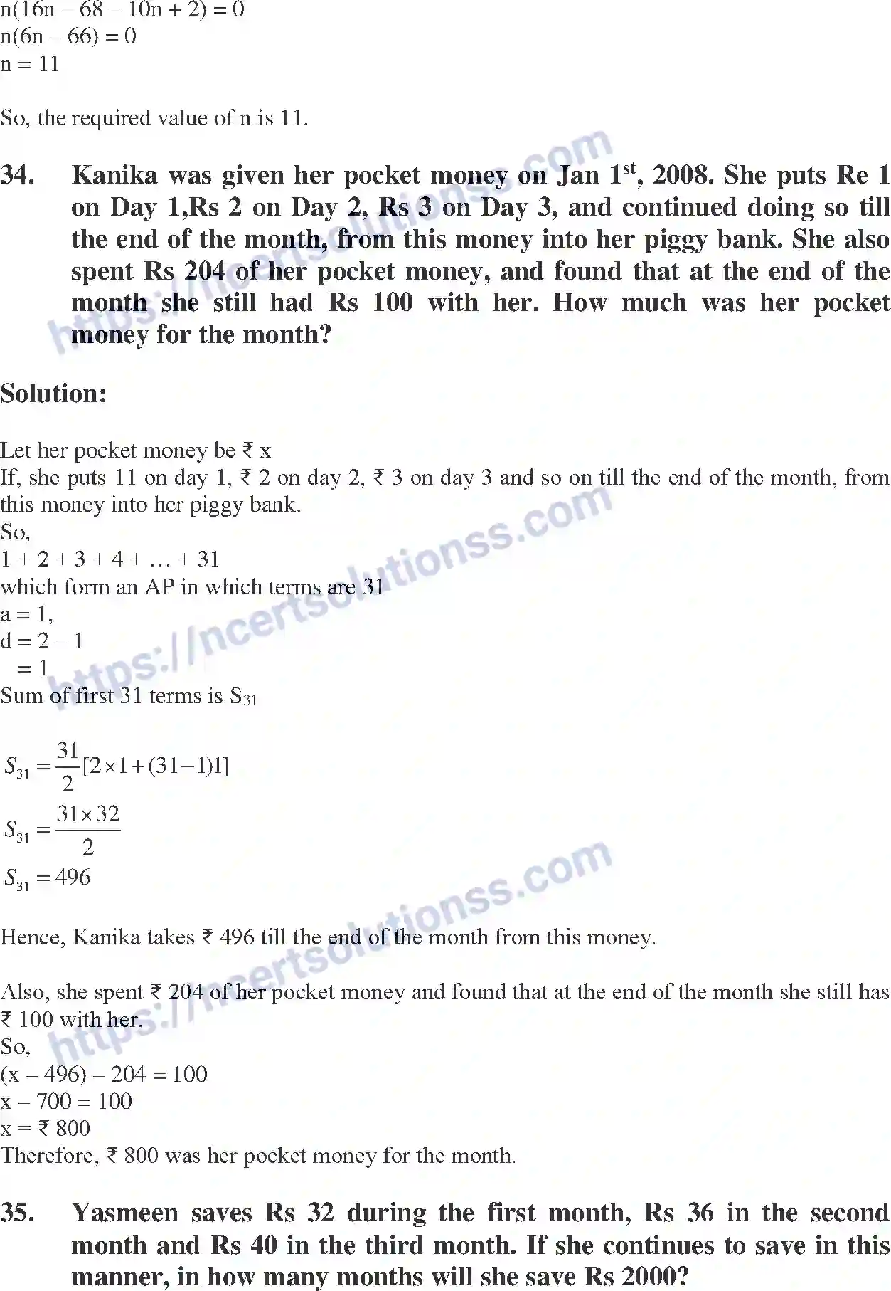 NCERT-Exemplar-Solution-Class-10-Mathematics-Arithmetic-Progressions-131-page-52