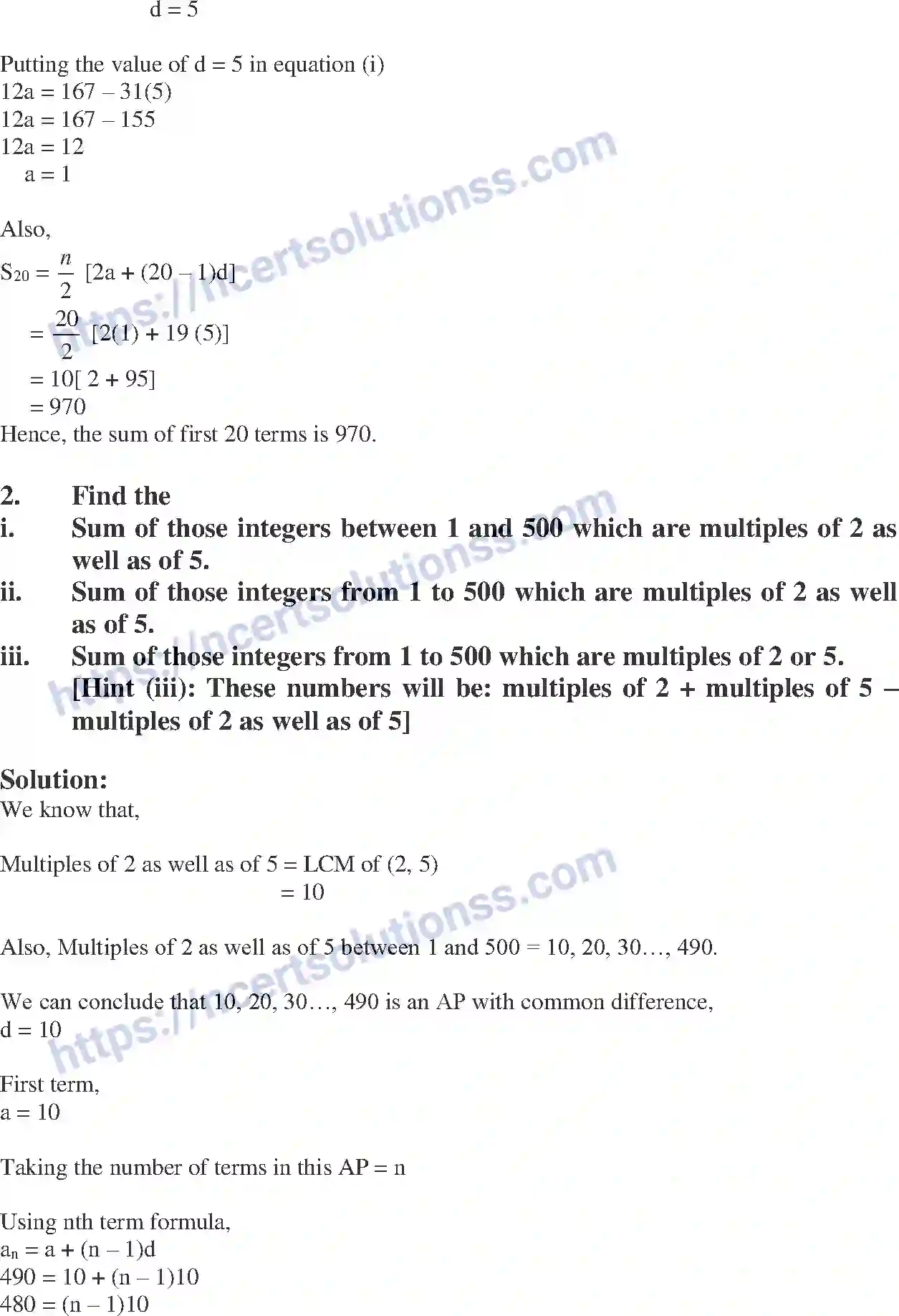NCERT-Exemplar-Solution-Class-10-Mathematics-Arithmetic-Progressions-131-page-55