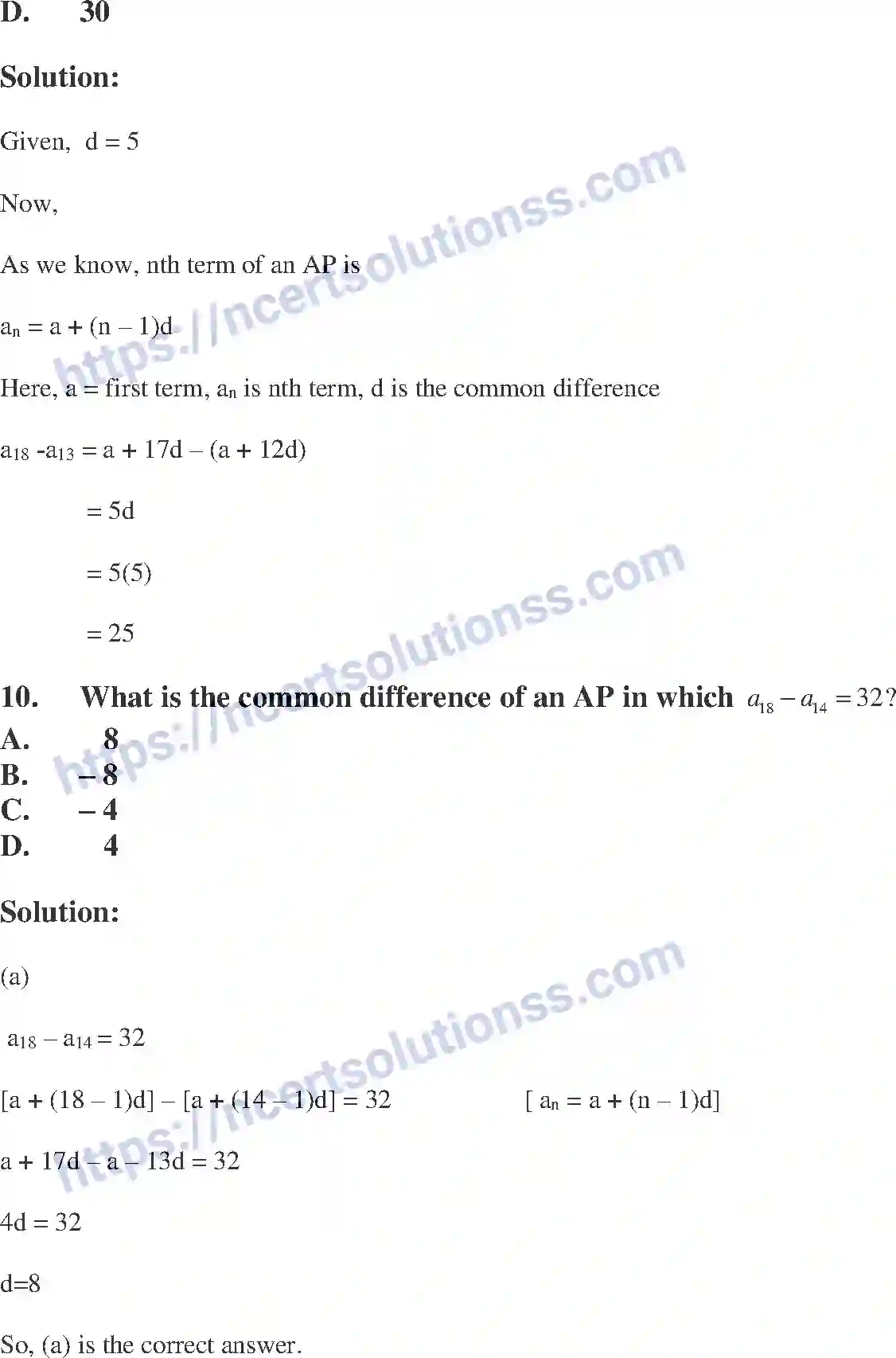 NCERT-Exemplar-Solution-Class-10-Mathematics-Arithmetic-Progressions-131-page-7