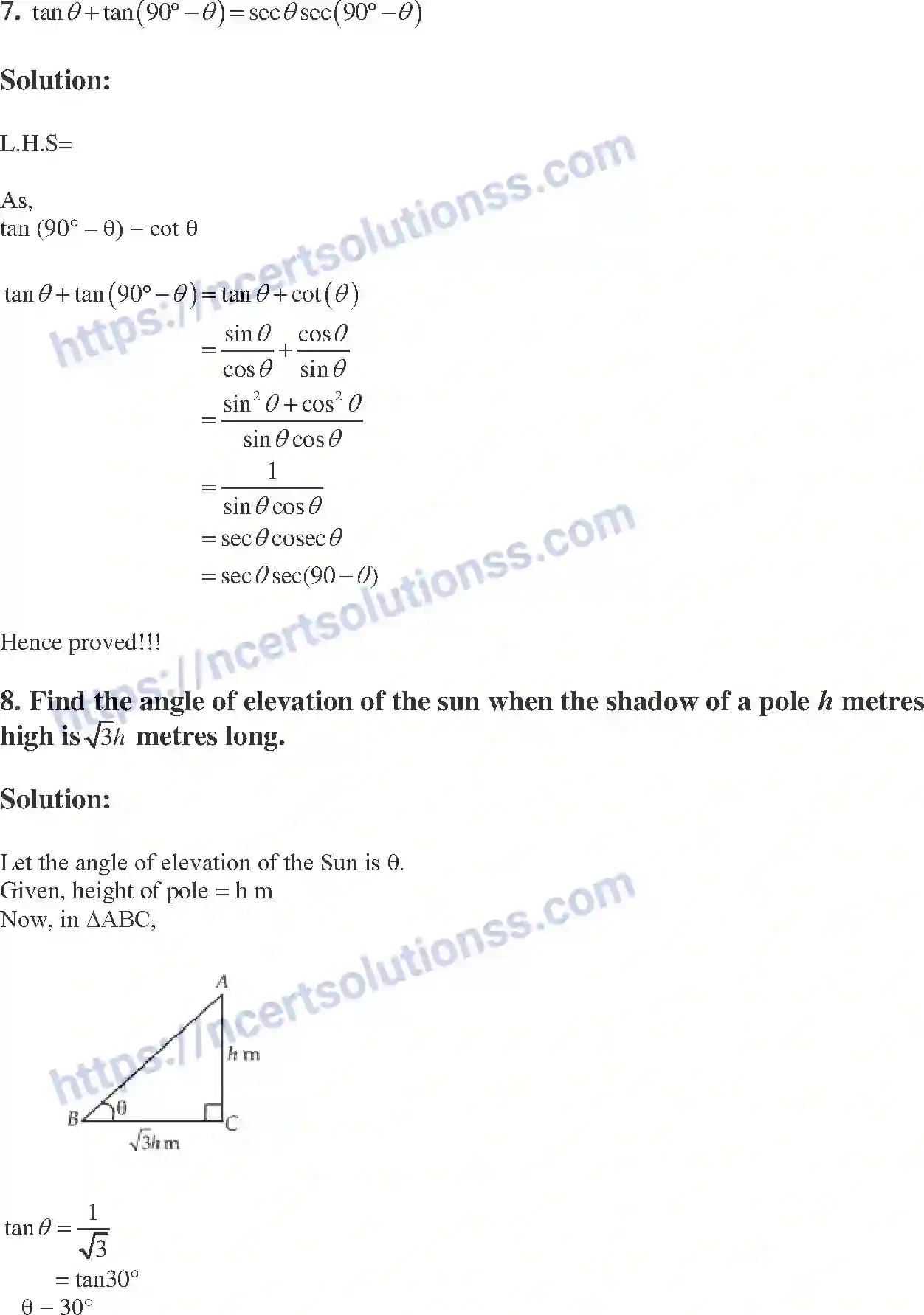 NCERT-Exemplar-Solution-Class-10-Mathematics-Introduction-to-Trigonometry-and-its-Equation-134-page-27
