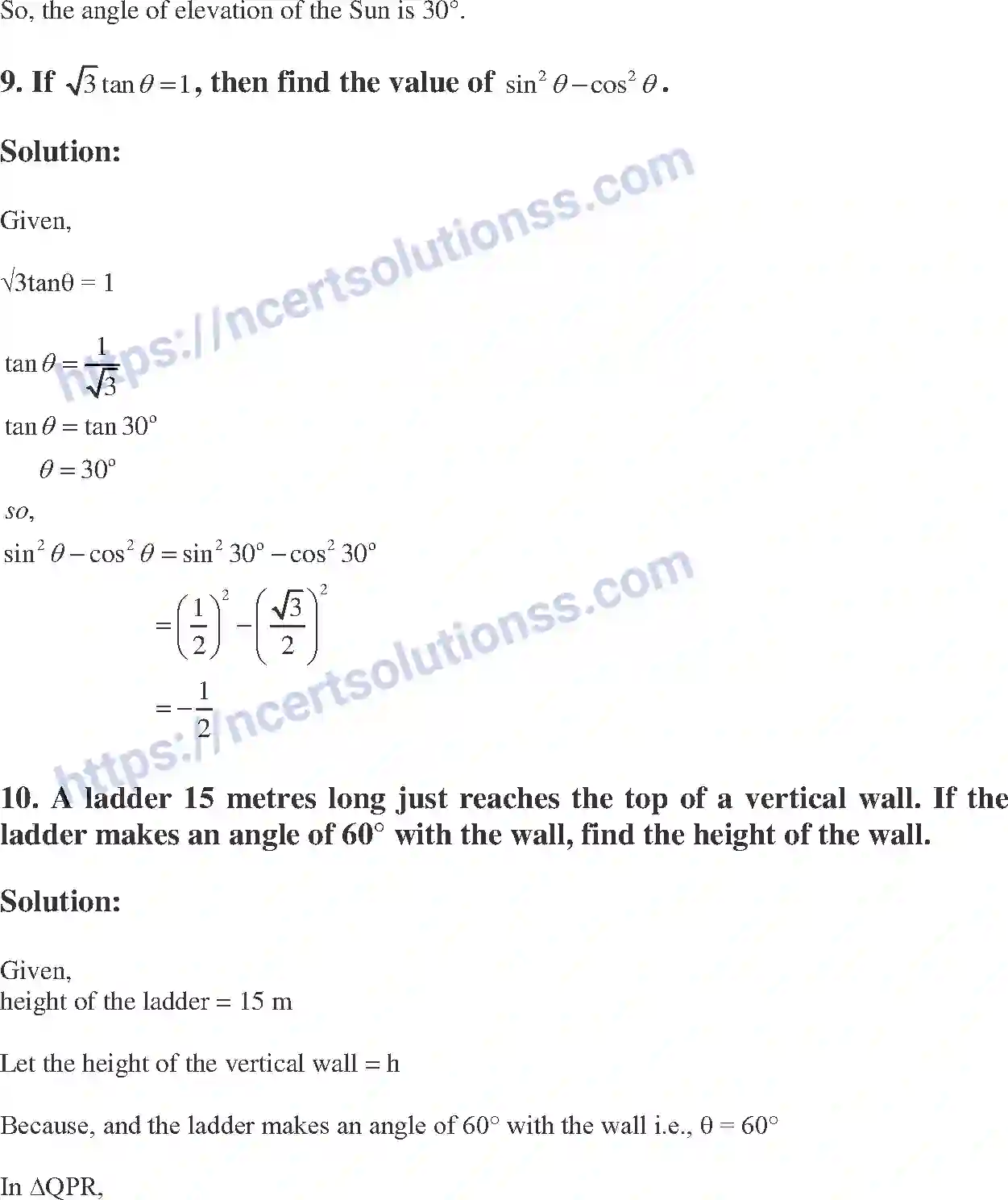 NCERT-Exemplar-Solution-Class-10-Mathematics-Introduction-to-Trigonometry-and-its-Equation-134-page-28