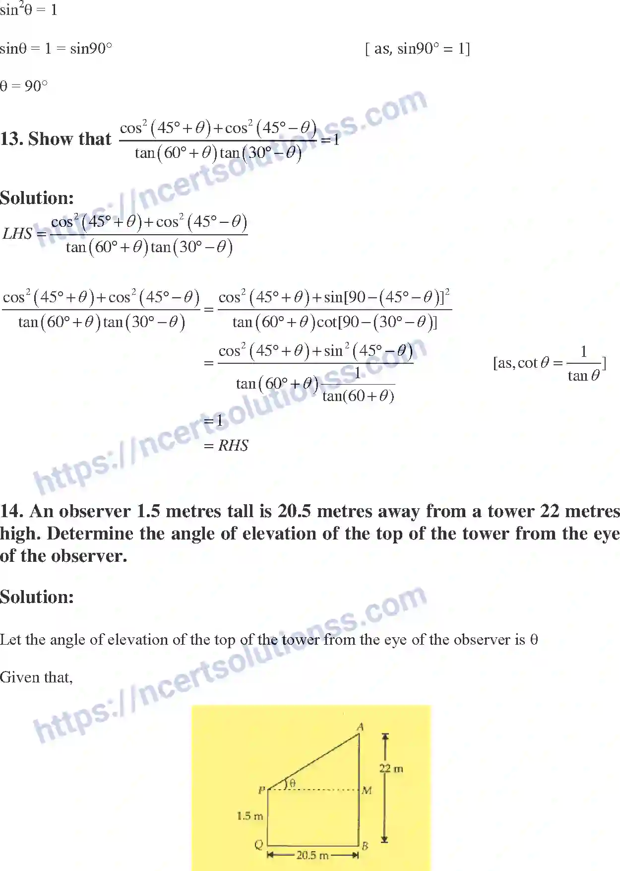 NCERT-Exemplar-Solution-Class-10-Mathematics-Introduction-to-Trigonometry-and-its-Equation-134-page-30
