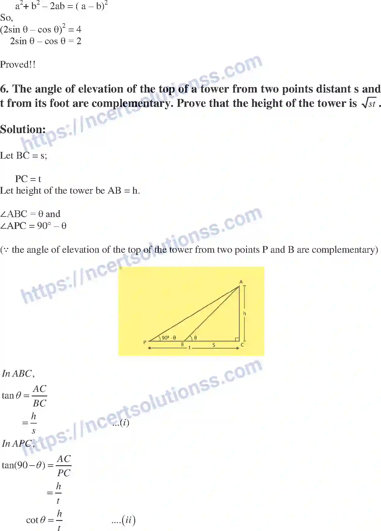 NCERT-Exemplar-Solution-Class-10-Mathematics-Introduction-to-Trigonometry-and-its-Equation-134-page-37