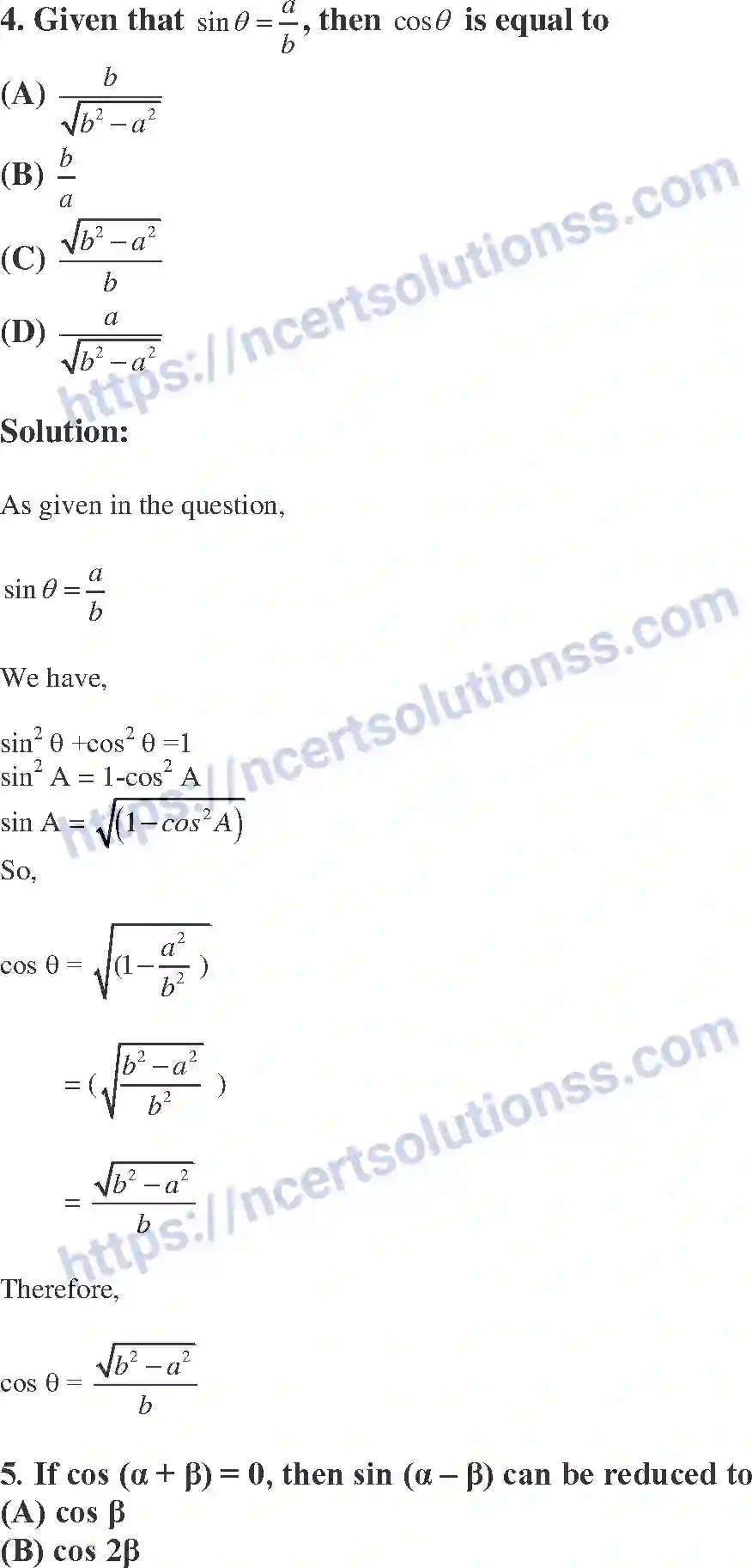 NCERT-Exemplar-Solution-Class-10-Mathematics-Introduction-to-Trigonometry-and-its-Equation-134-page-4