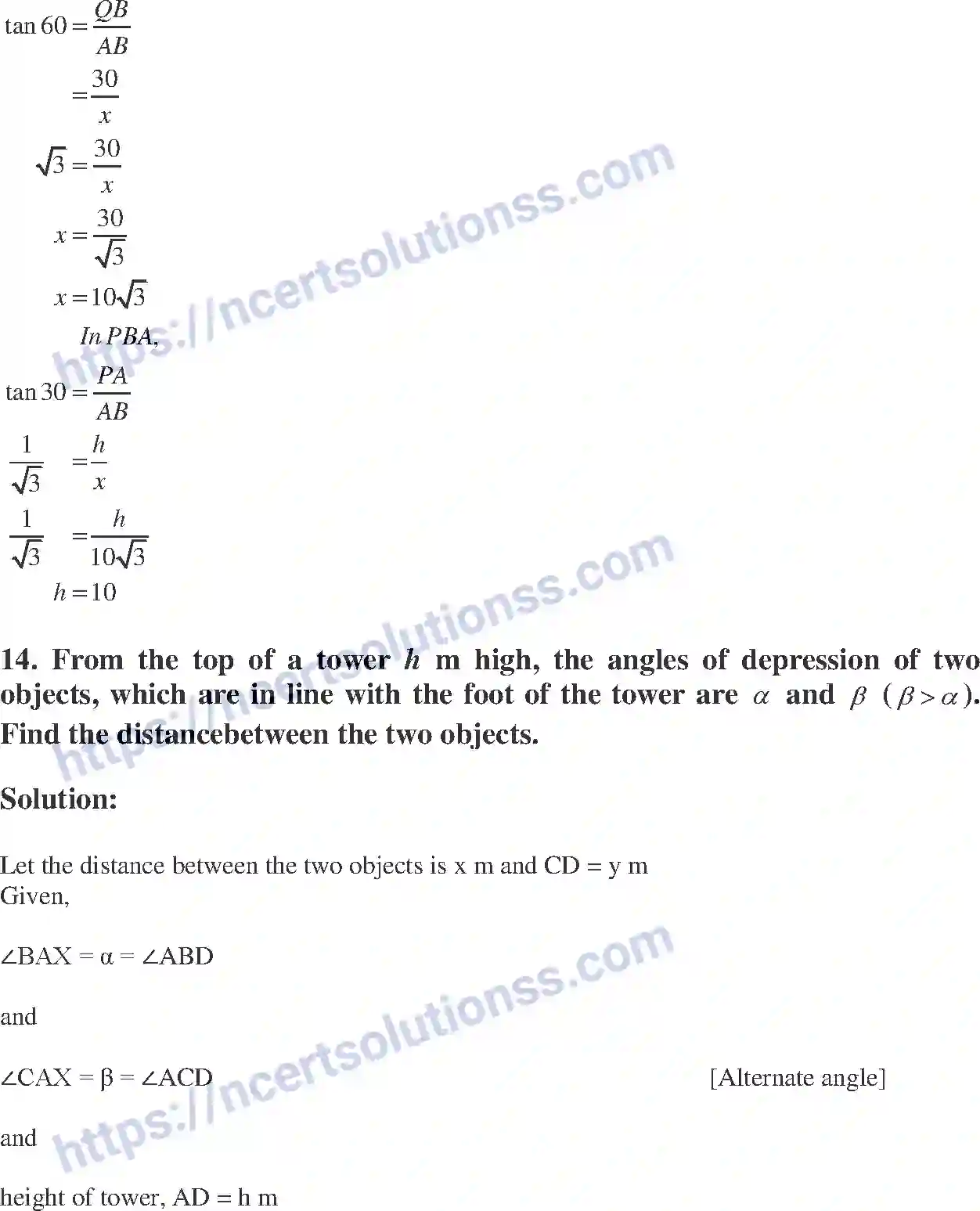 NCERT-Exemplar-Solution-Class-10-Mathematics-Introduction-to-Trigonometry-and-its-Equation-134-page-45