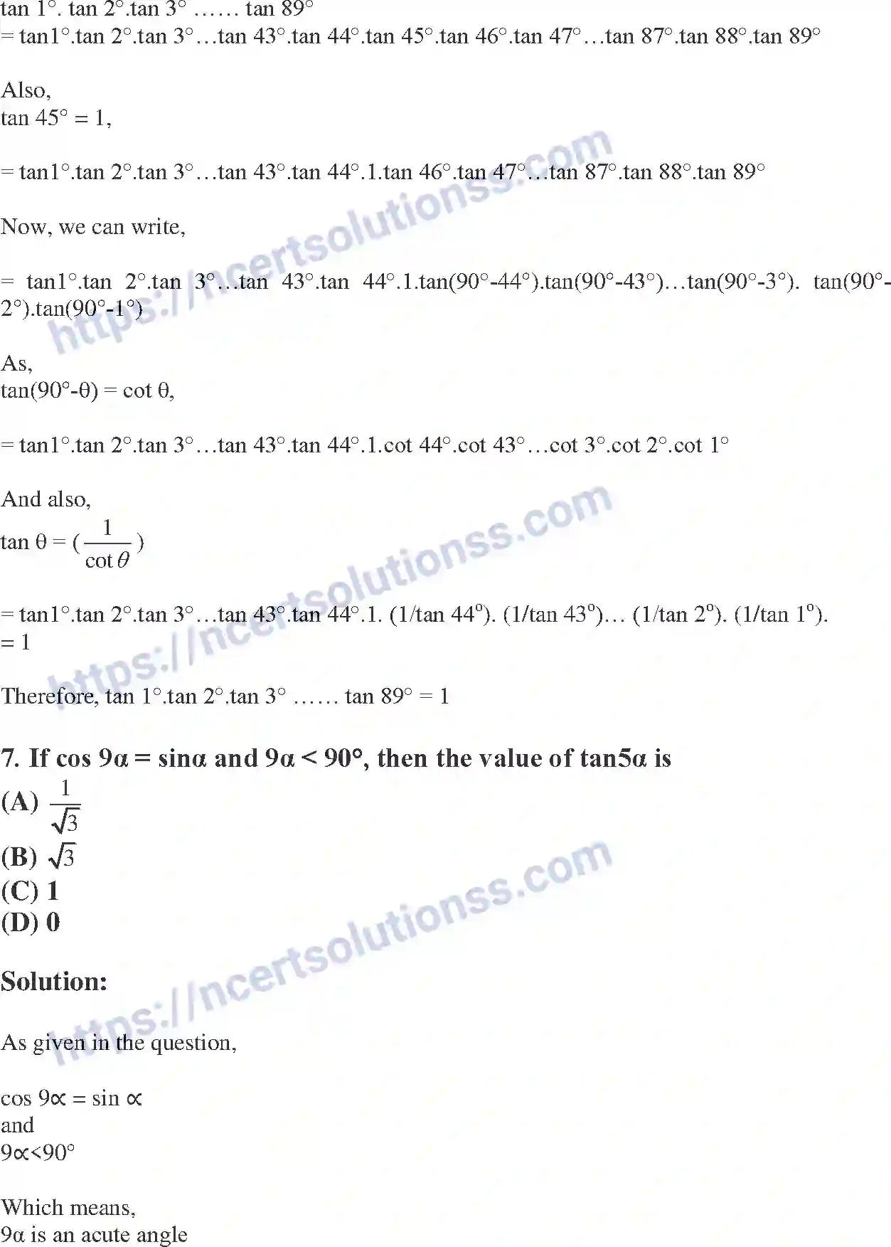 NCERT-Exemplar-Solution-Class-10-Mathematics-Introduction-to-Trigonometry-and-its-Equation-134-page-6