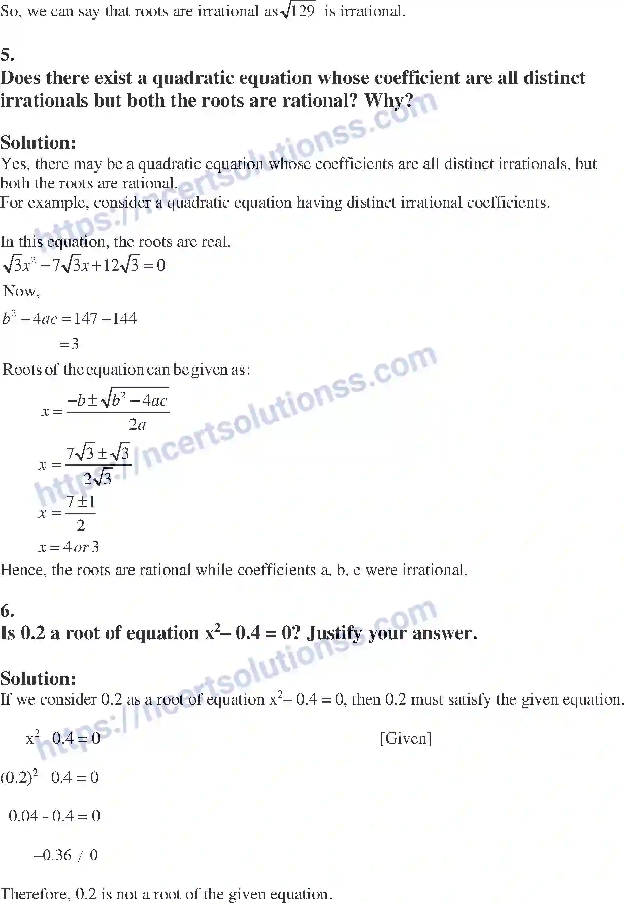 NCERT-Exemplar-Solution-Class-10-Mathematics-Quadratic-Equations-130-page-16