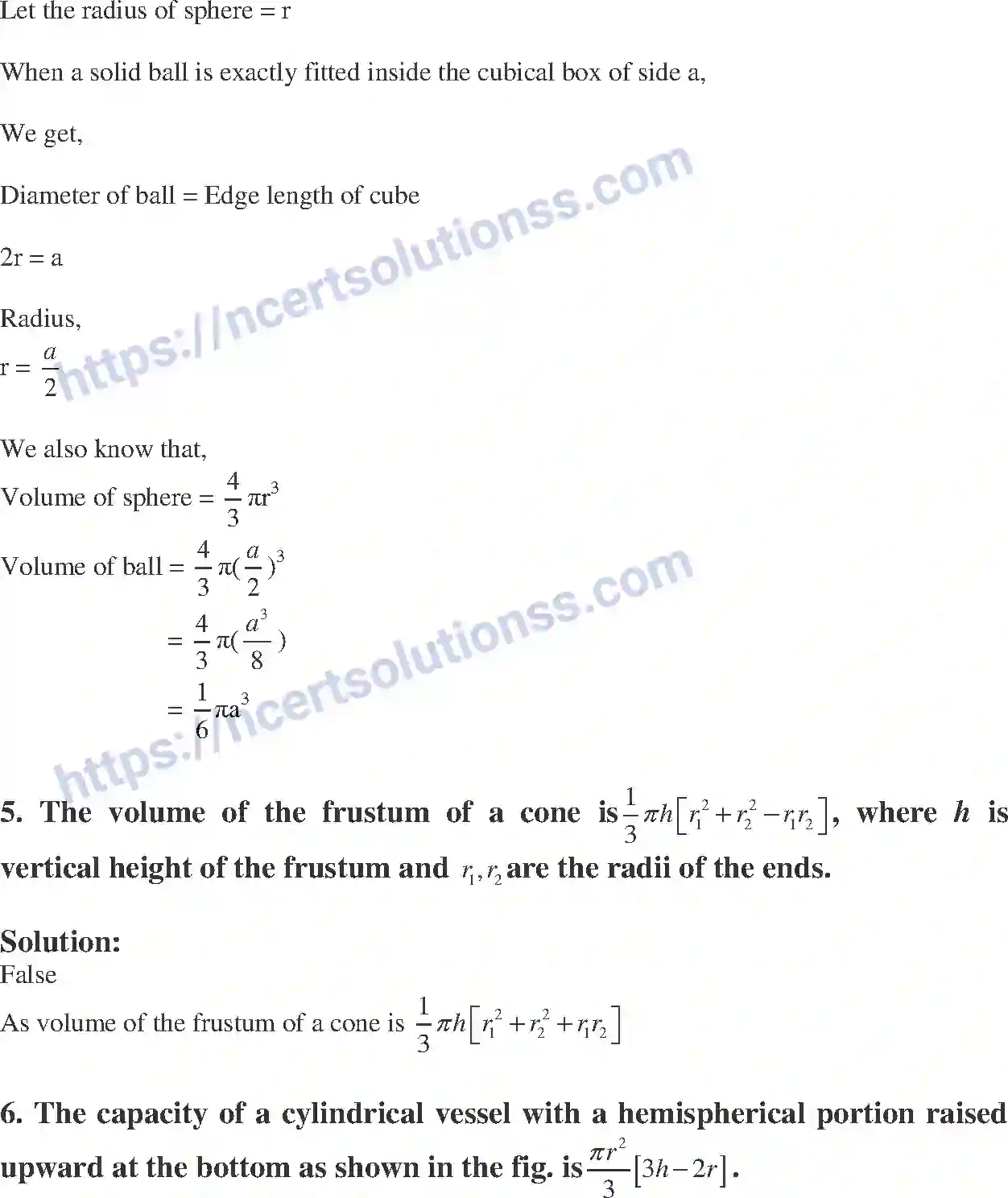 NCERT-Exemplar-Solution-Class-10-Mathematics-Surface-Areas-and-Volumes-138-page-16