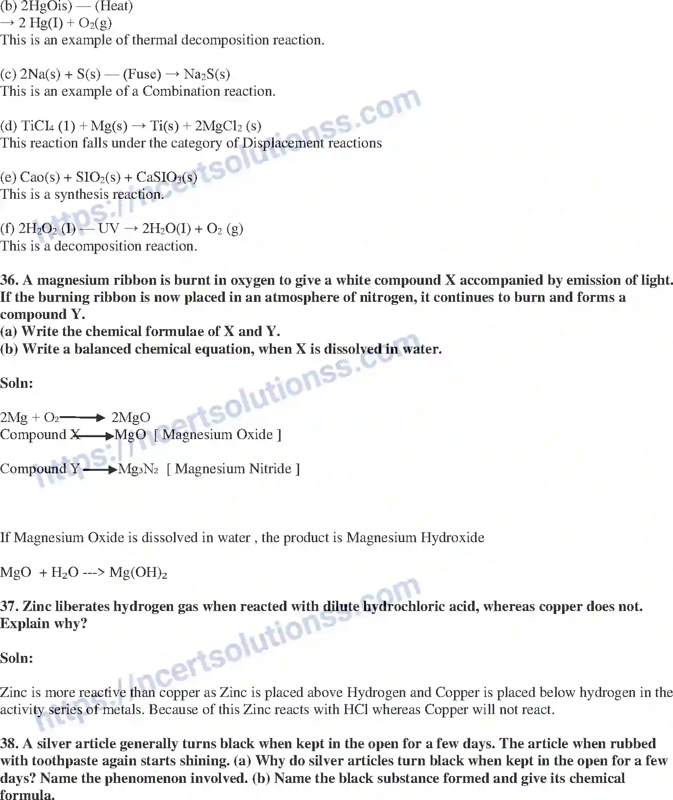 NCERT-Exemplar-Solution-Class-10-Science-Chemical-Reactions-and-Equations-140-page-15