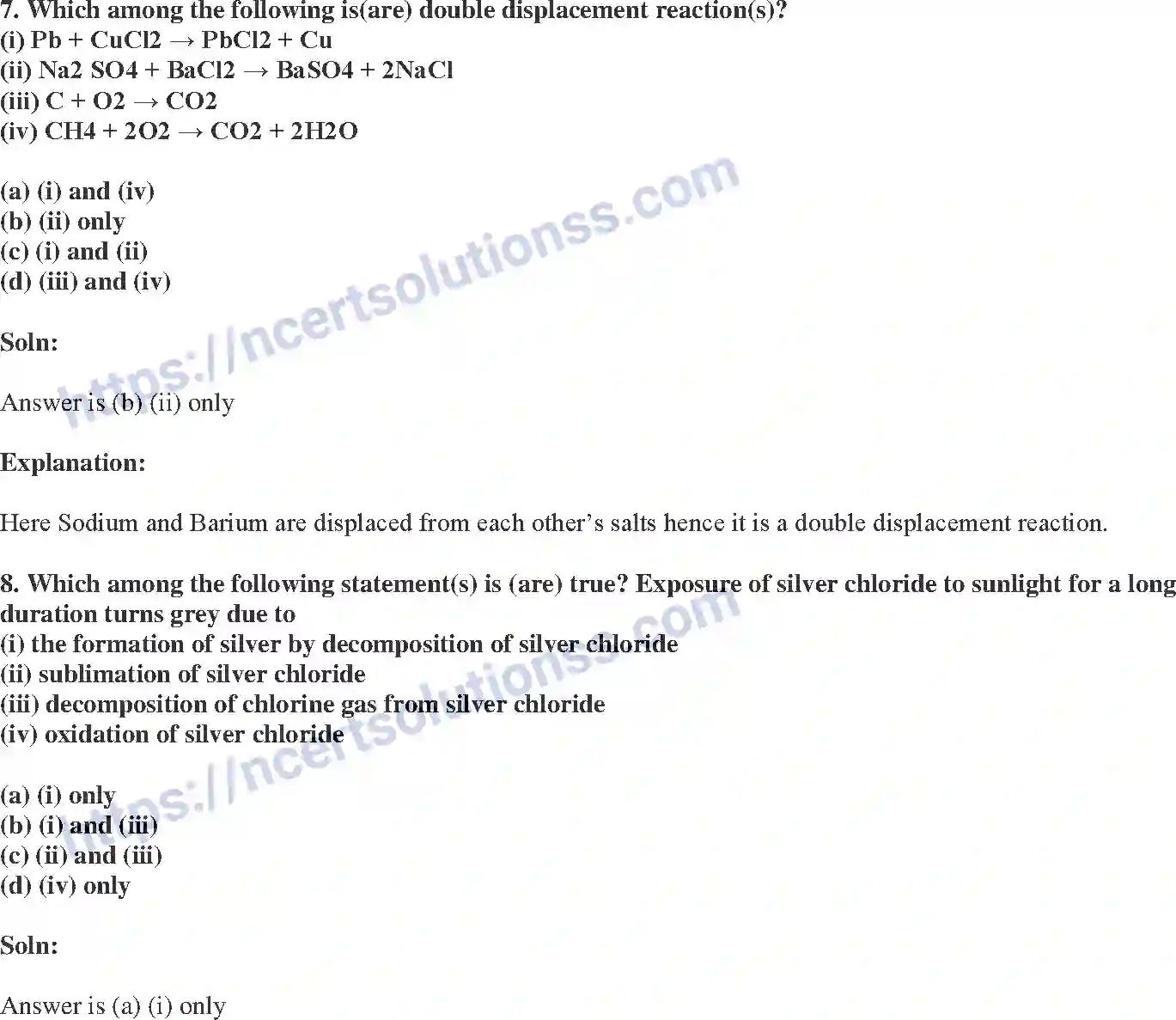 NCERT-Exemplar-Solution-Class-10-Science-Chemical-Reactions-and-Equations-140-page-4
