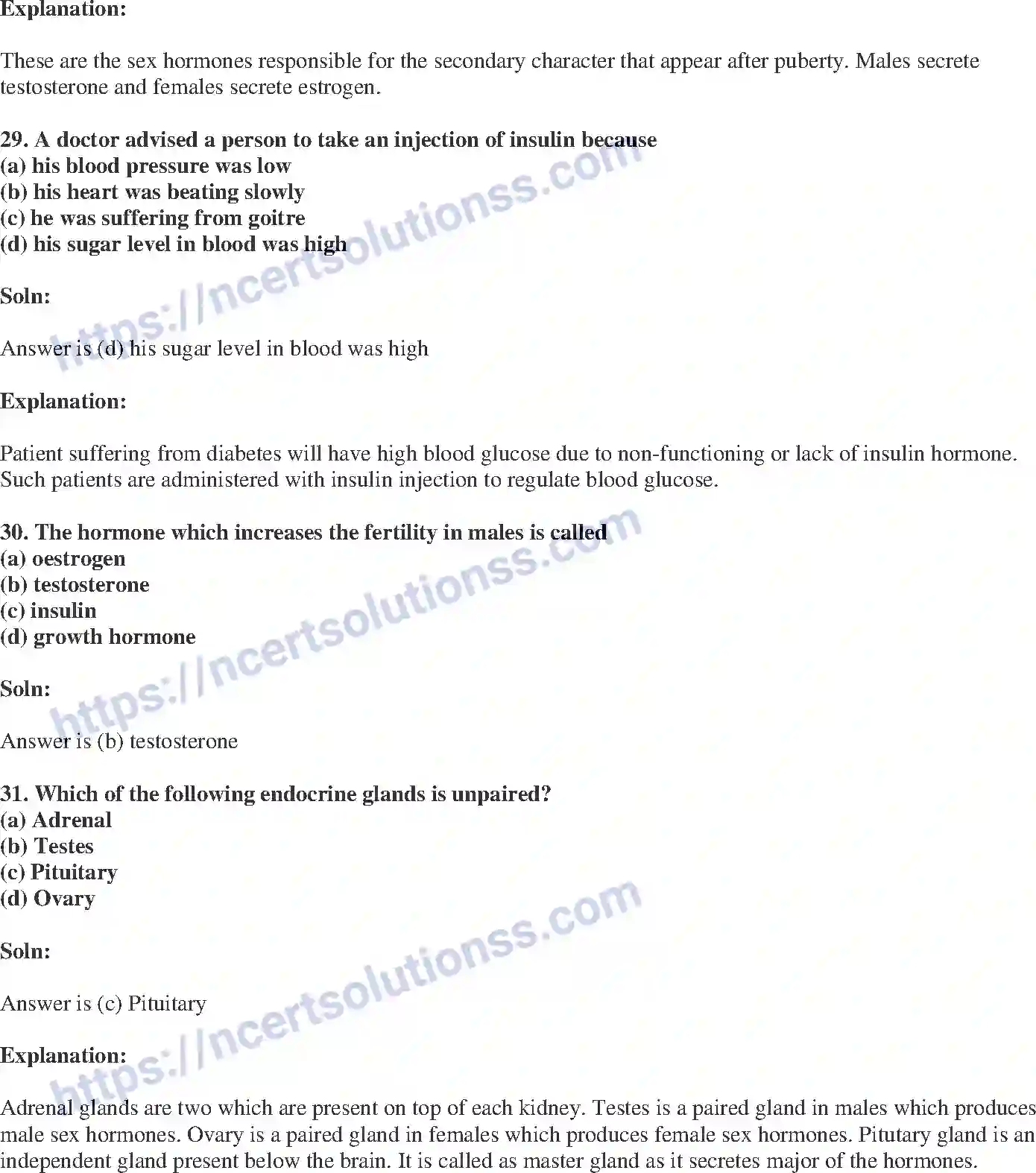 NCERT-Exemplar-Solution-Class-10-Science-Control-and-Coordination-146-page-10