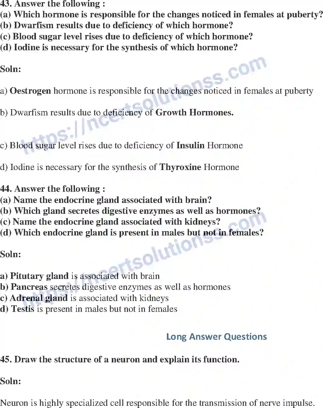 NCERT-Exemplar-Solution-Class-10-Science-Control-and-Coordination-146-page-16