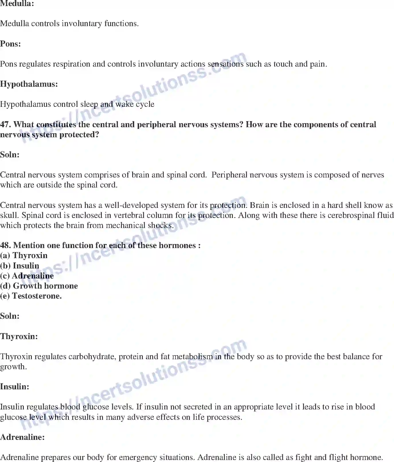 NCERT-Exemplar-Solution-Class-10-Science-Control-and-Coordination-146-page-19