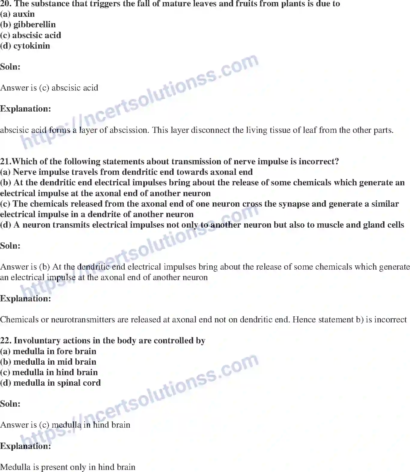 NCERT-Exemplar-Solution-Class-10-Science-Control-and-Coordination-146-page-7