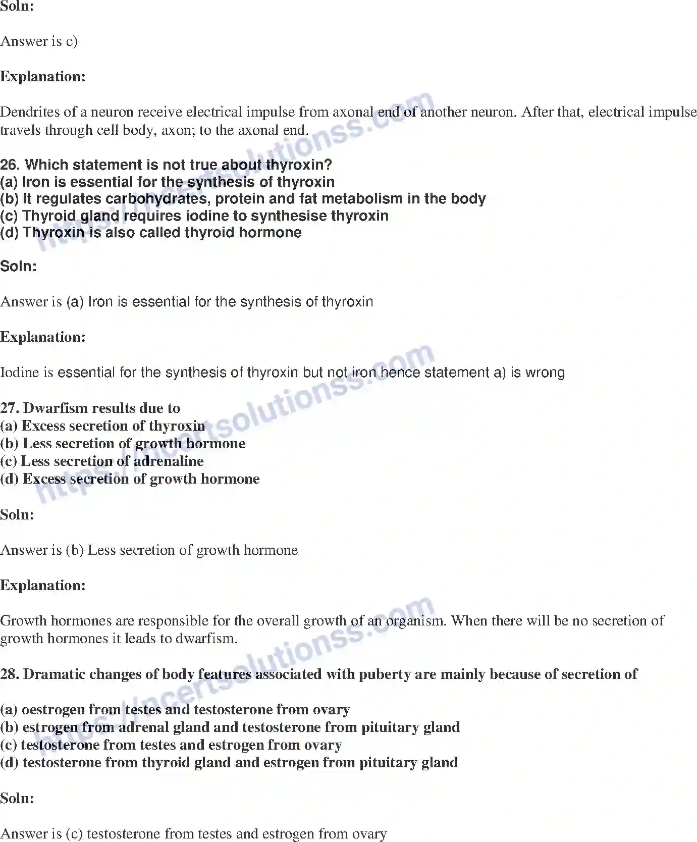 NCERT-Exemplar-Solution-Class-10-Science-Control-and-Coordination-146-page-9
