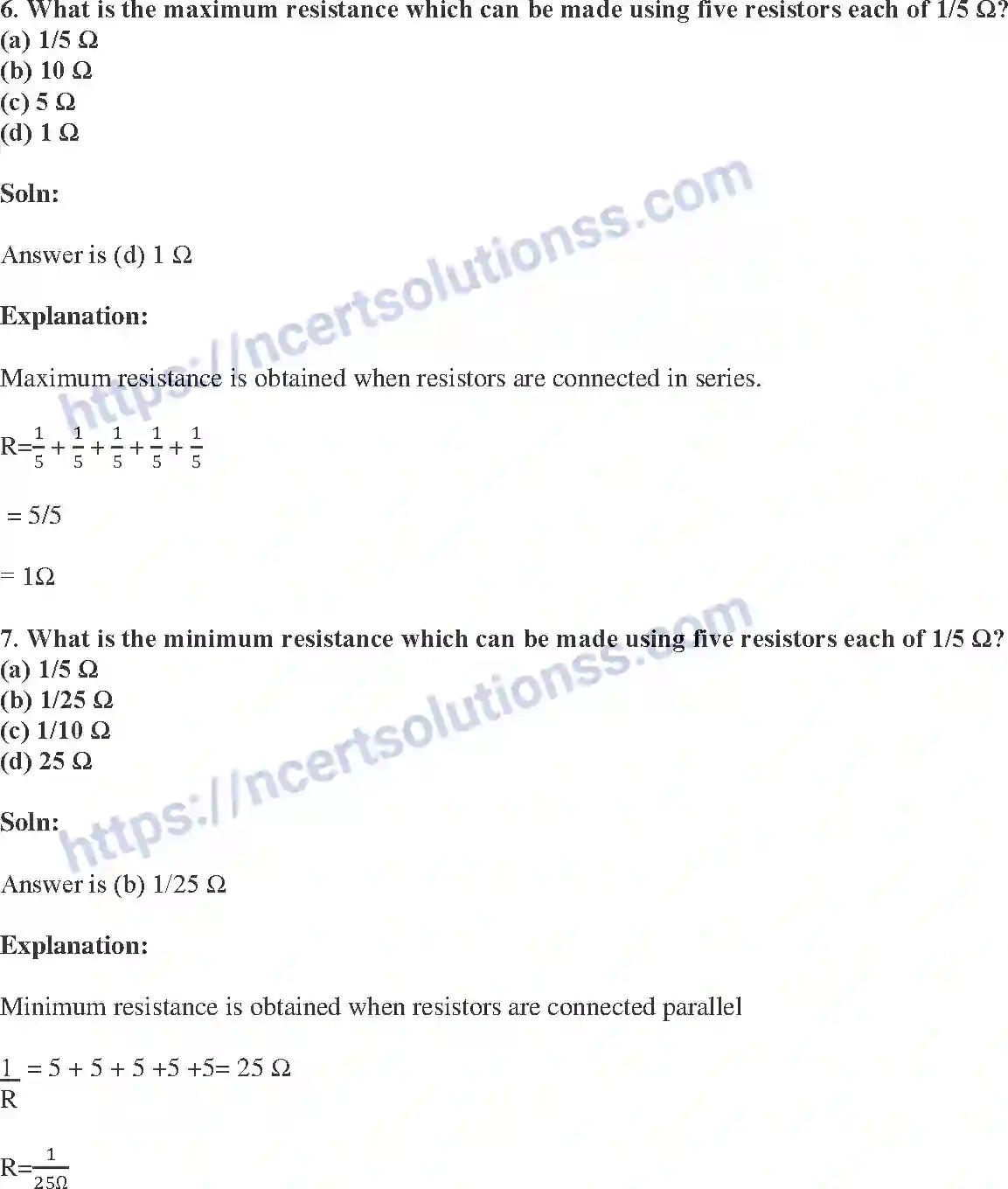 NCERT-Exemplar-Solution-Class-10-Science-Electricity-151-page-4