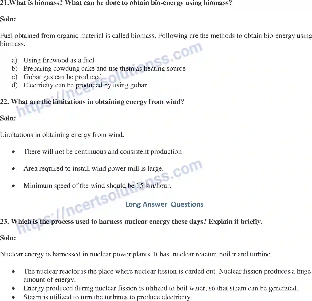 NCERT-Exemplar-Solution-Class-10-Science-Source-of-Energy-153-page-7
