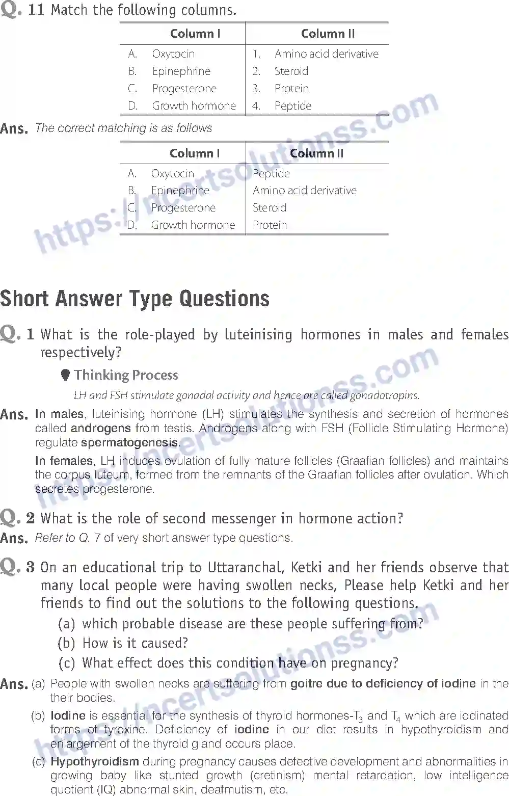 NCERT-Exemplar-Solution-Class-11-Biology-Chemical-Coordination-And-Integration-98-page-9