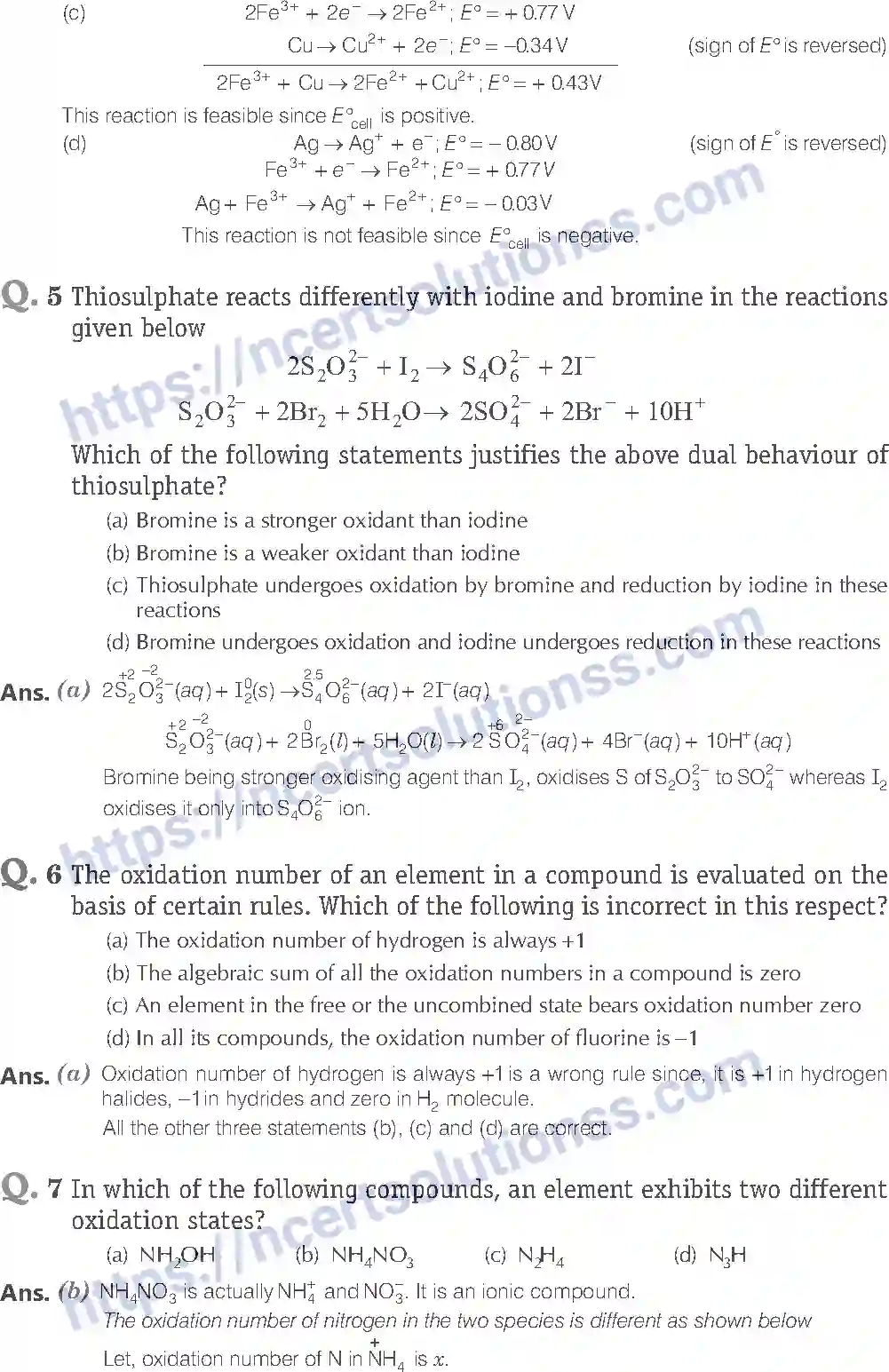 NCERT-Exemplar-Solution-Class-11-Chemistry-Redox-Reactions-106-page-3